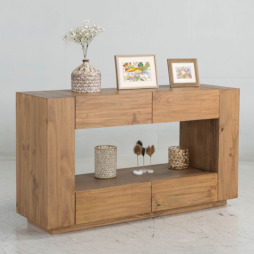 Harlan - Sofa Table - Oak, light brown