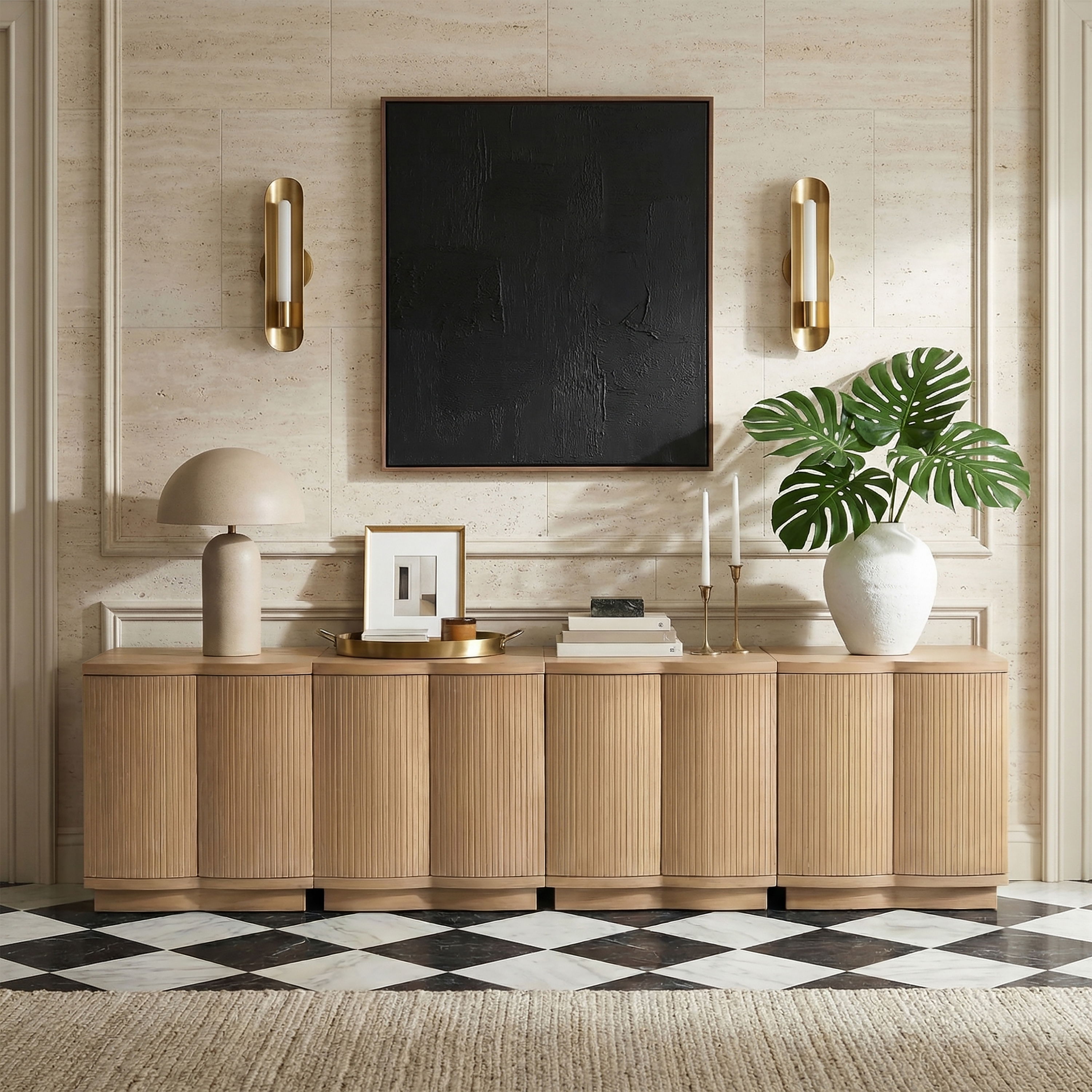 Aveline - 4 Piece Sideboard / Buffet - Natural
