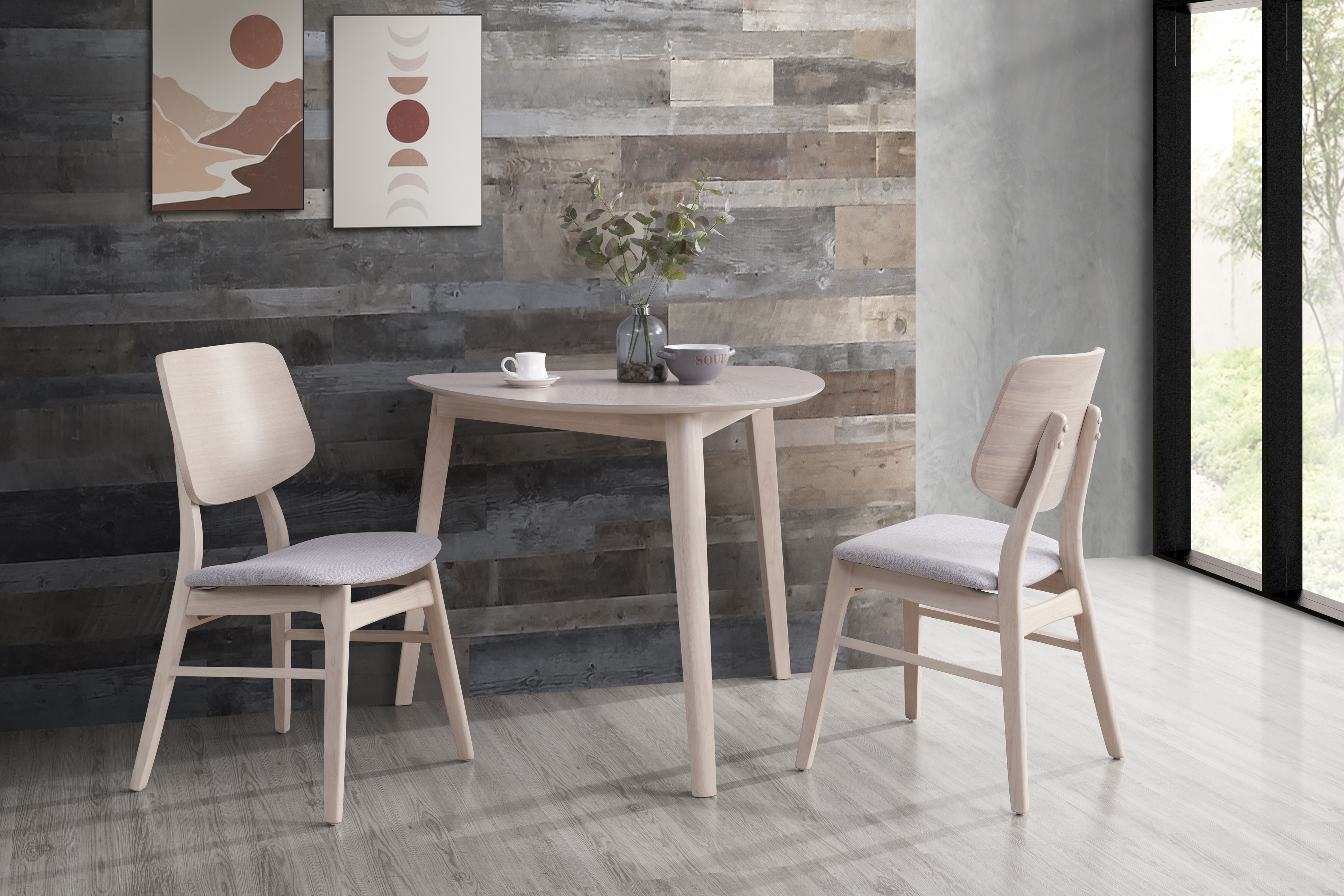 Oscar - Corner Table - White Ash, beige, view 6