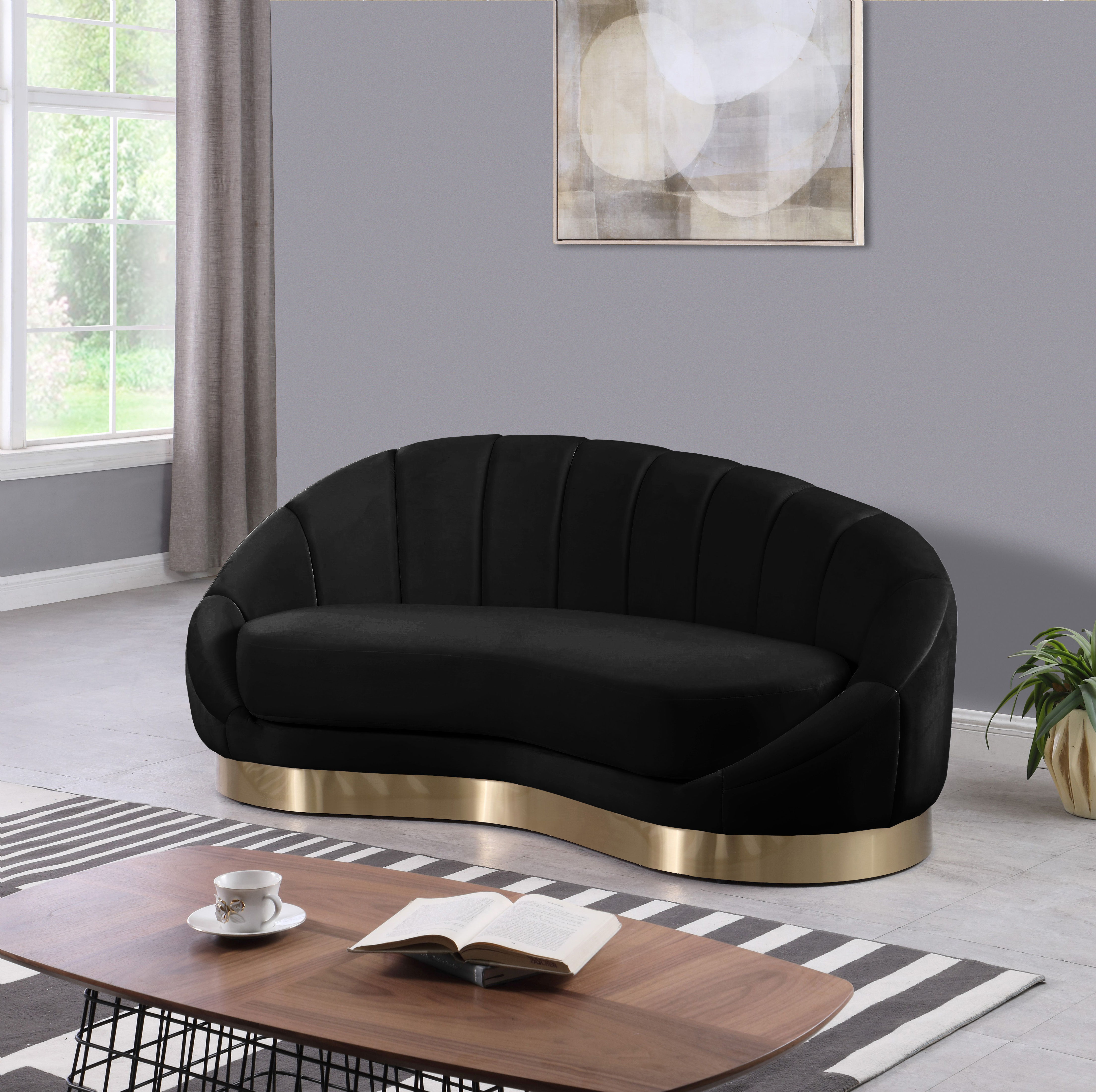 Shelly - Chaise - Black