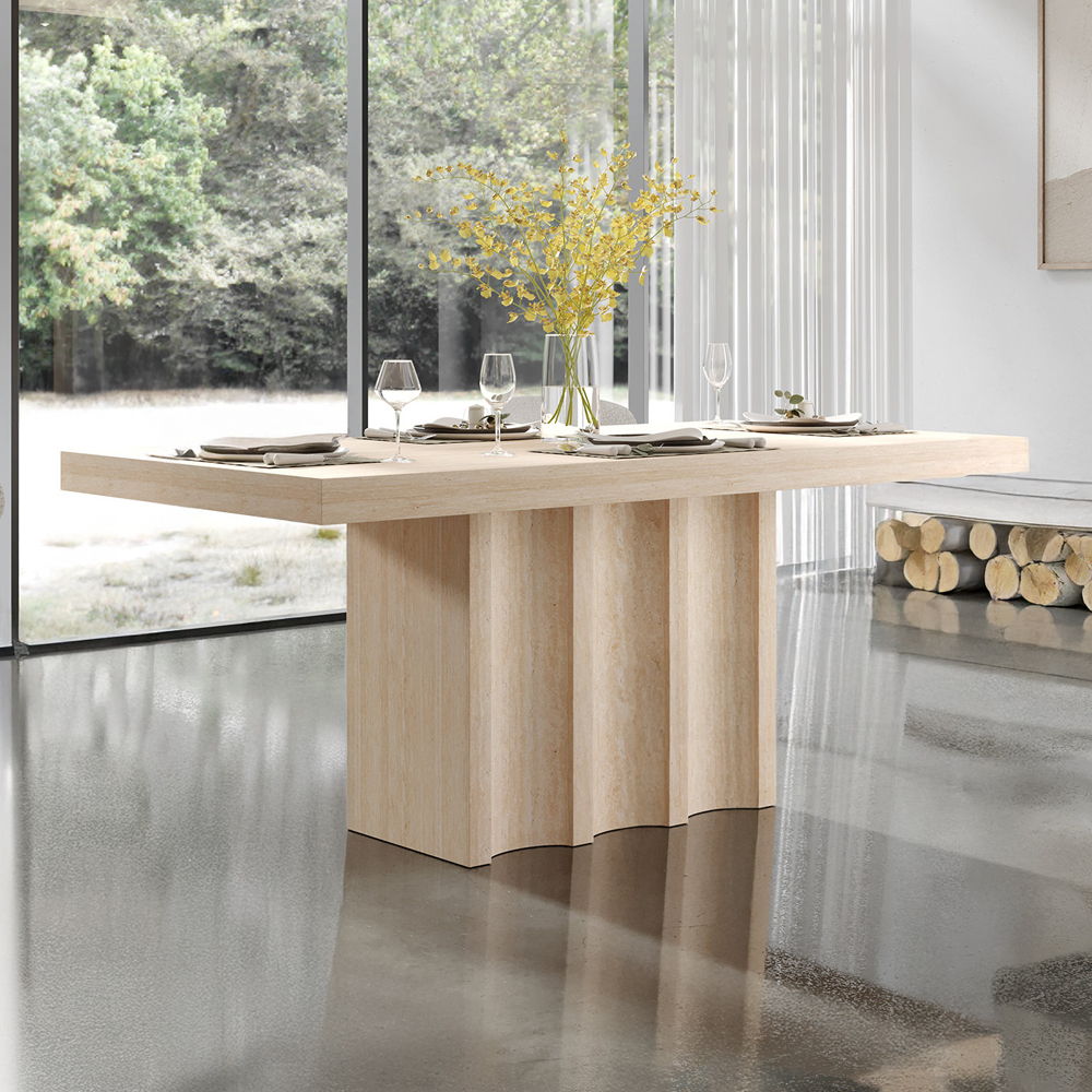 Inca - Dining Table - Beige, beige