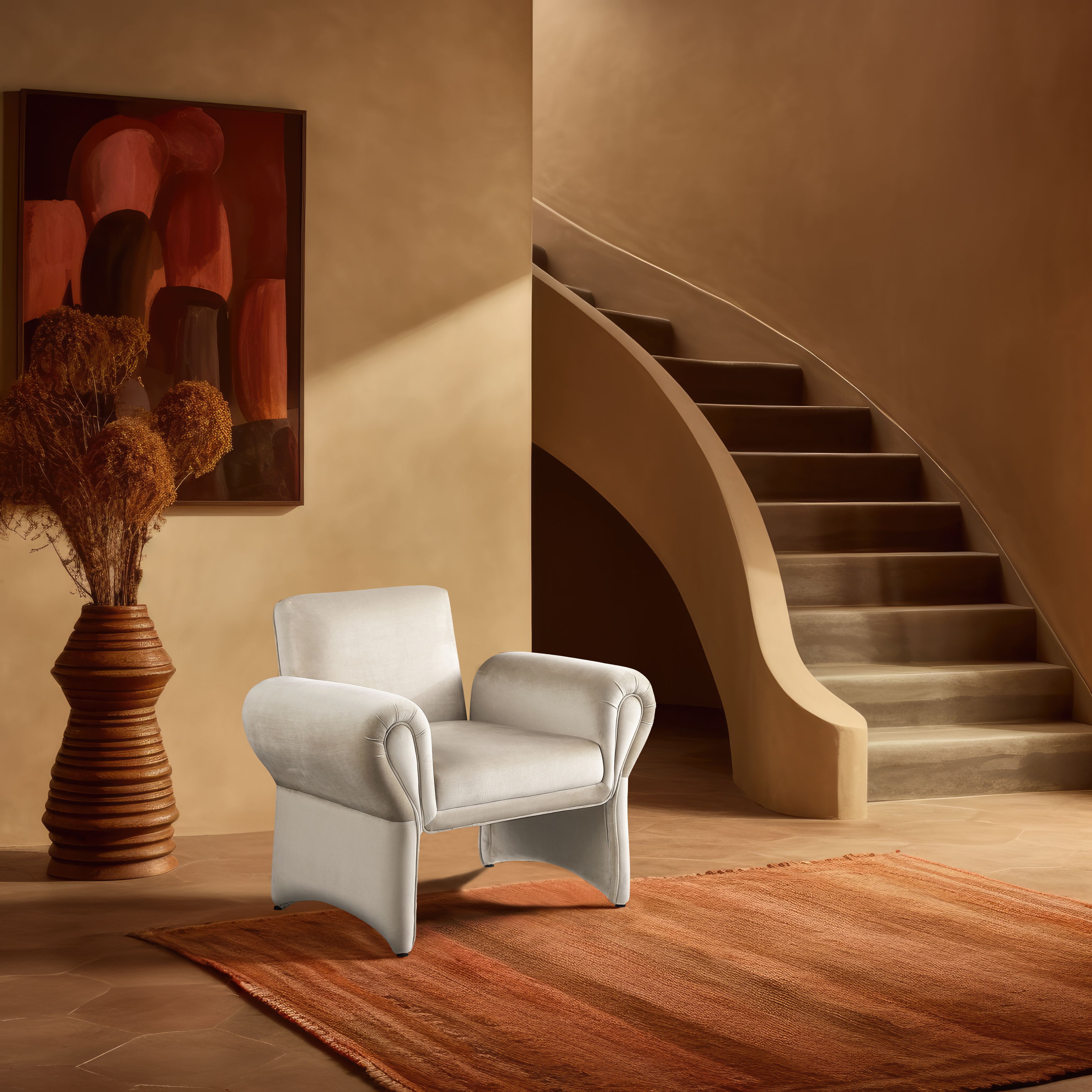 Fleurette - Accent Chair - Cream