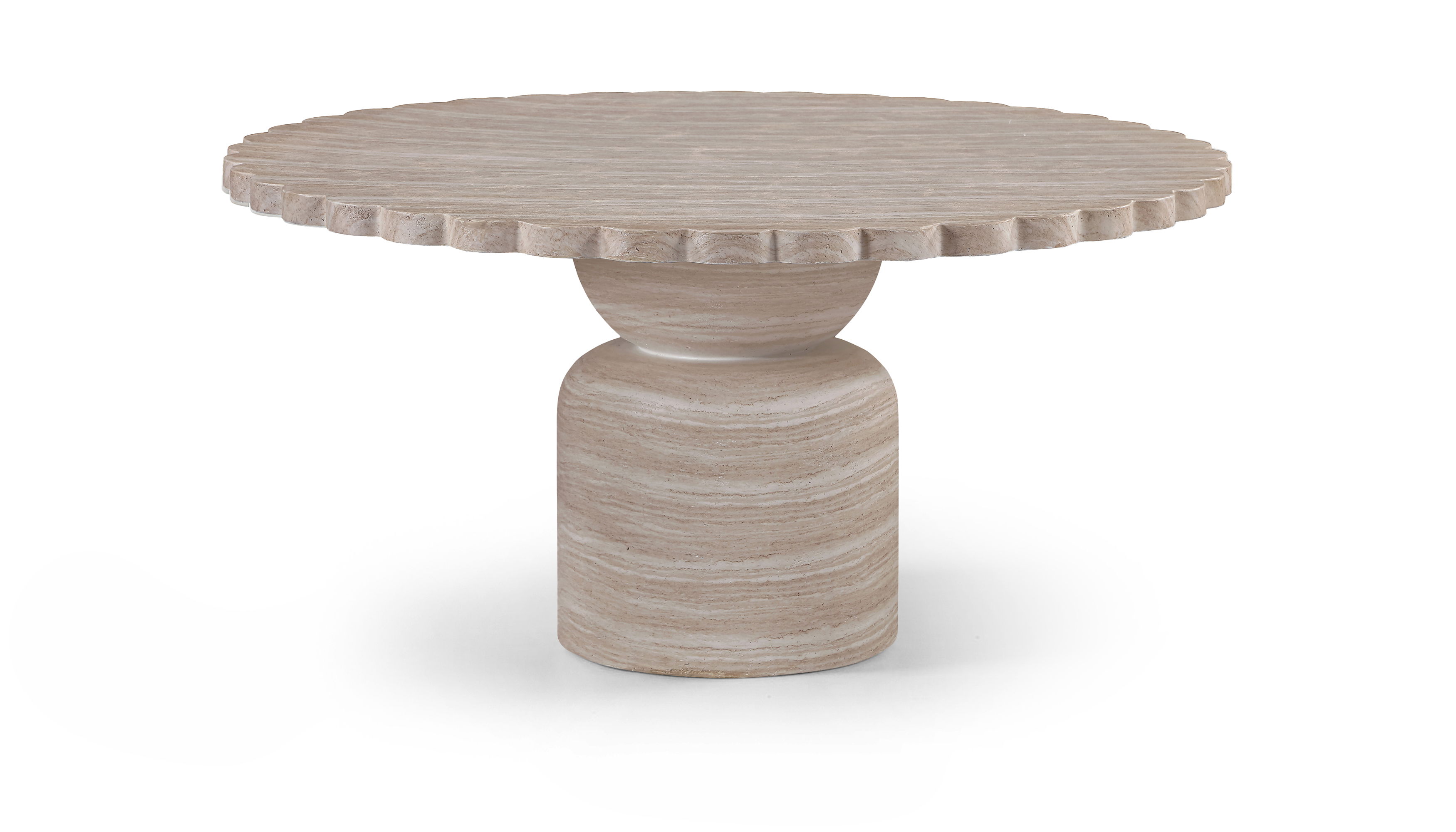 Petalia - 60'' Indoor/Outdoor Dining Table - Travertine