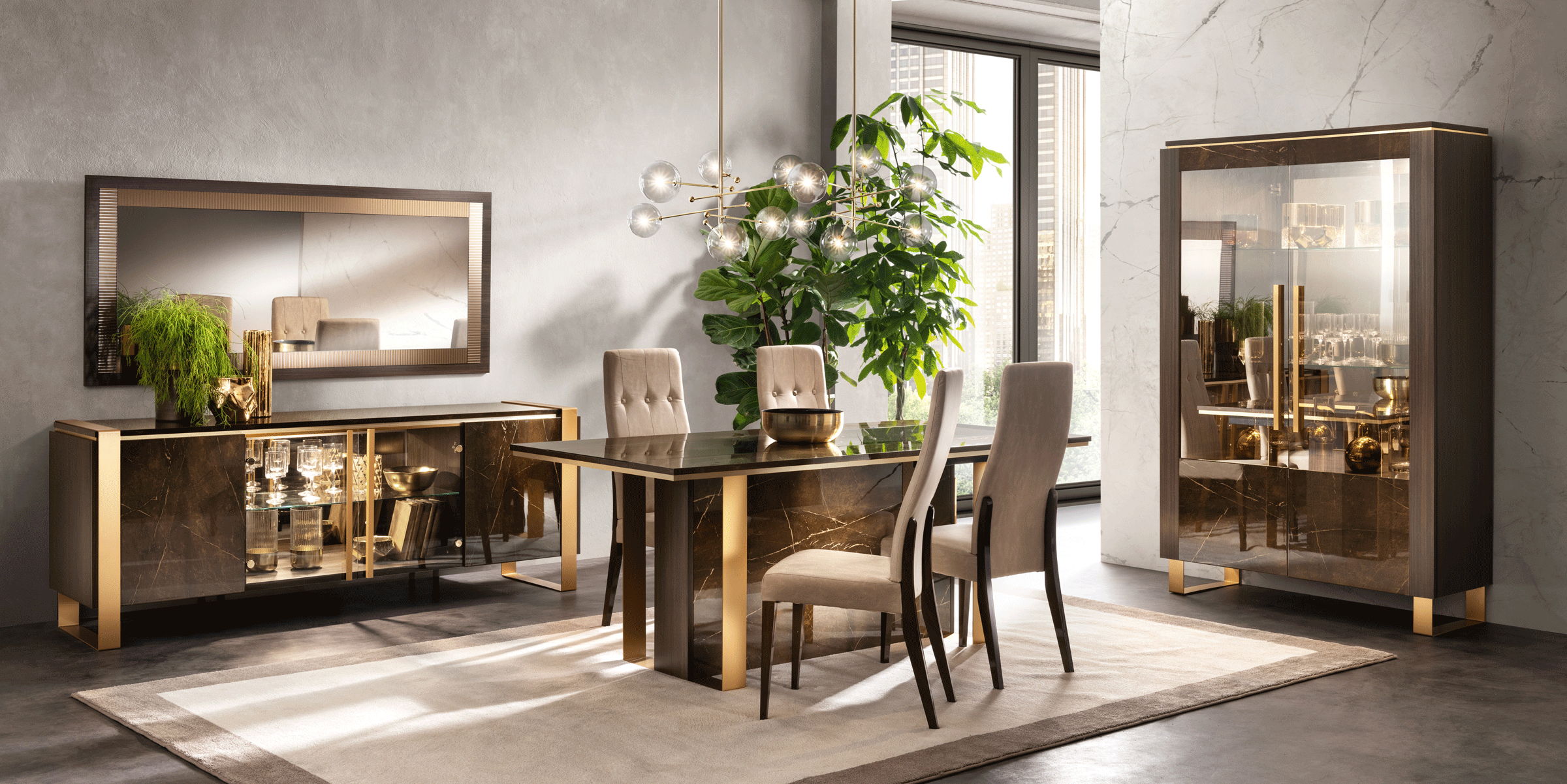 Essenza - 4 Doors Buffet - Dark Brown