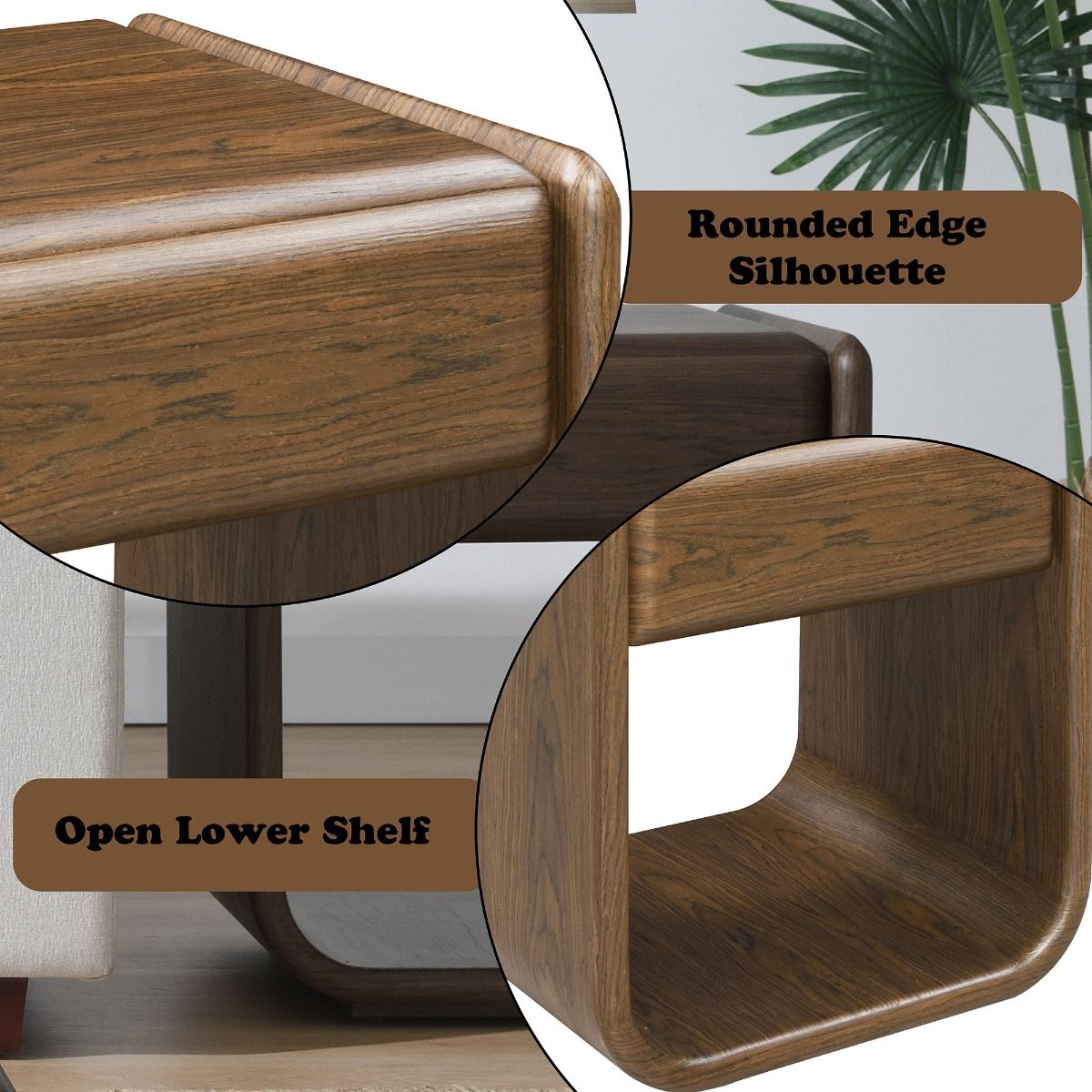 Lanza - End Table With Drawer - Dark Walnut, dark brown, view 7