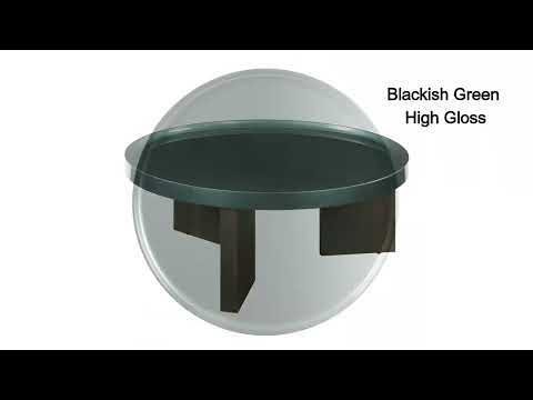 Lakita - End Table - Dark Blond High Gloss & Smoked Oak, dark brown, view 7