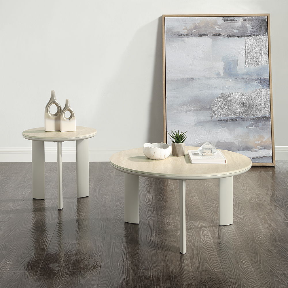 Ingram - Coffee Table - Sintered Stone & Light Gray, light gray, view 5