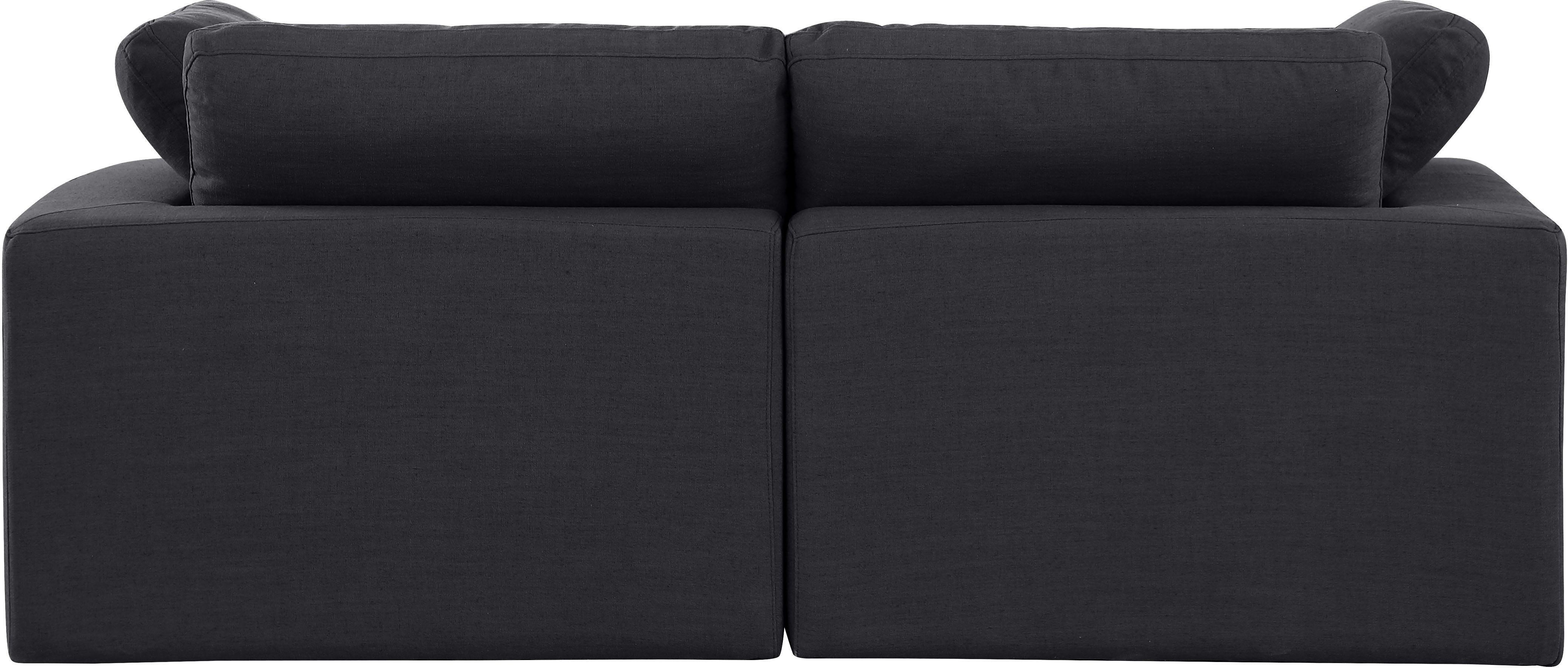 Comfy - Linen Modular Sofa 2 Pieces - Charcoal