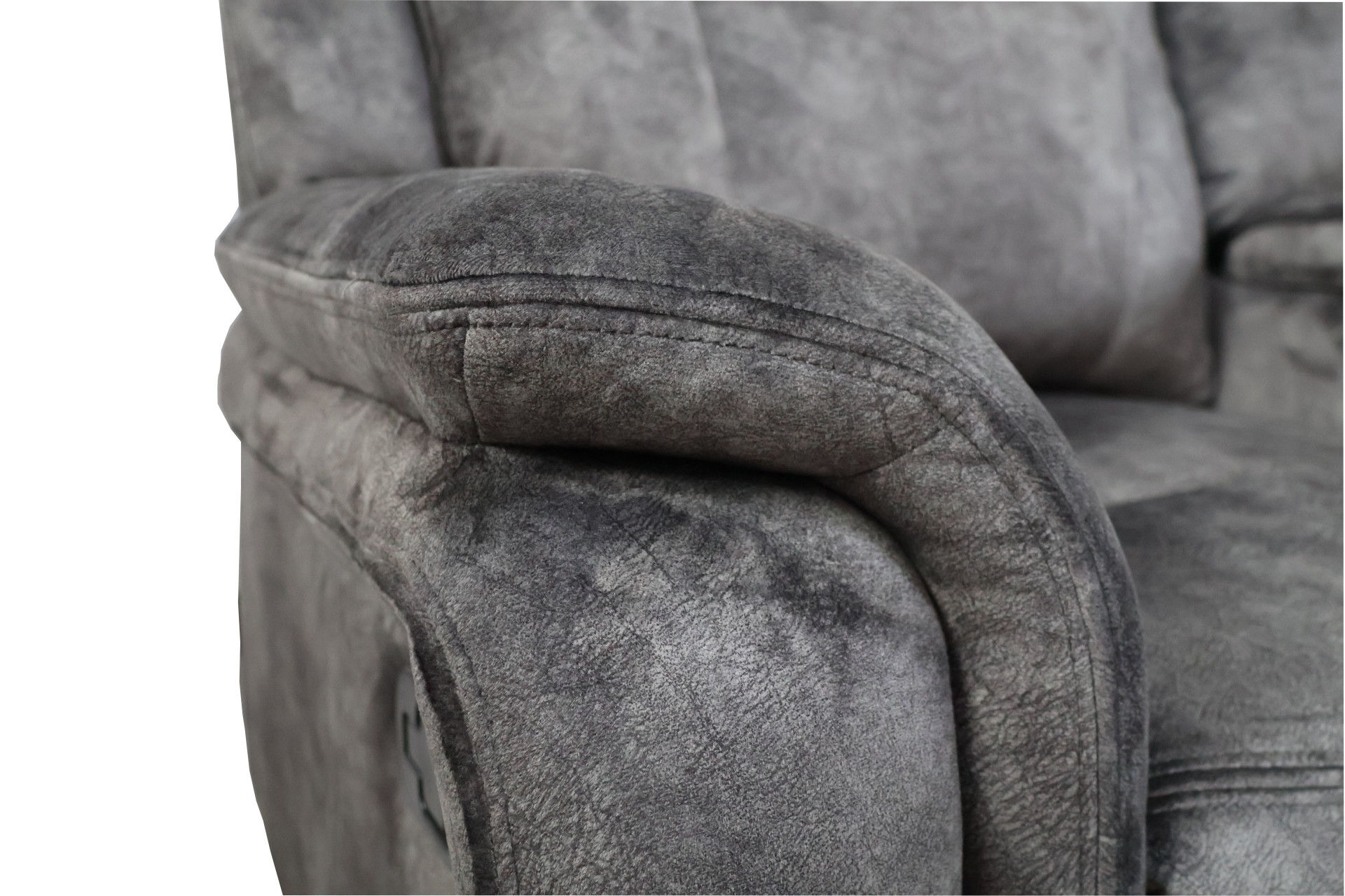Park City - Console Loveseat With Dual Recliners - Slate, dark gray, view 6