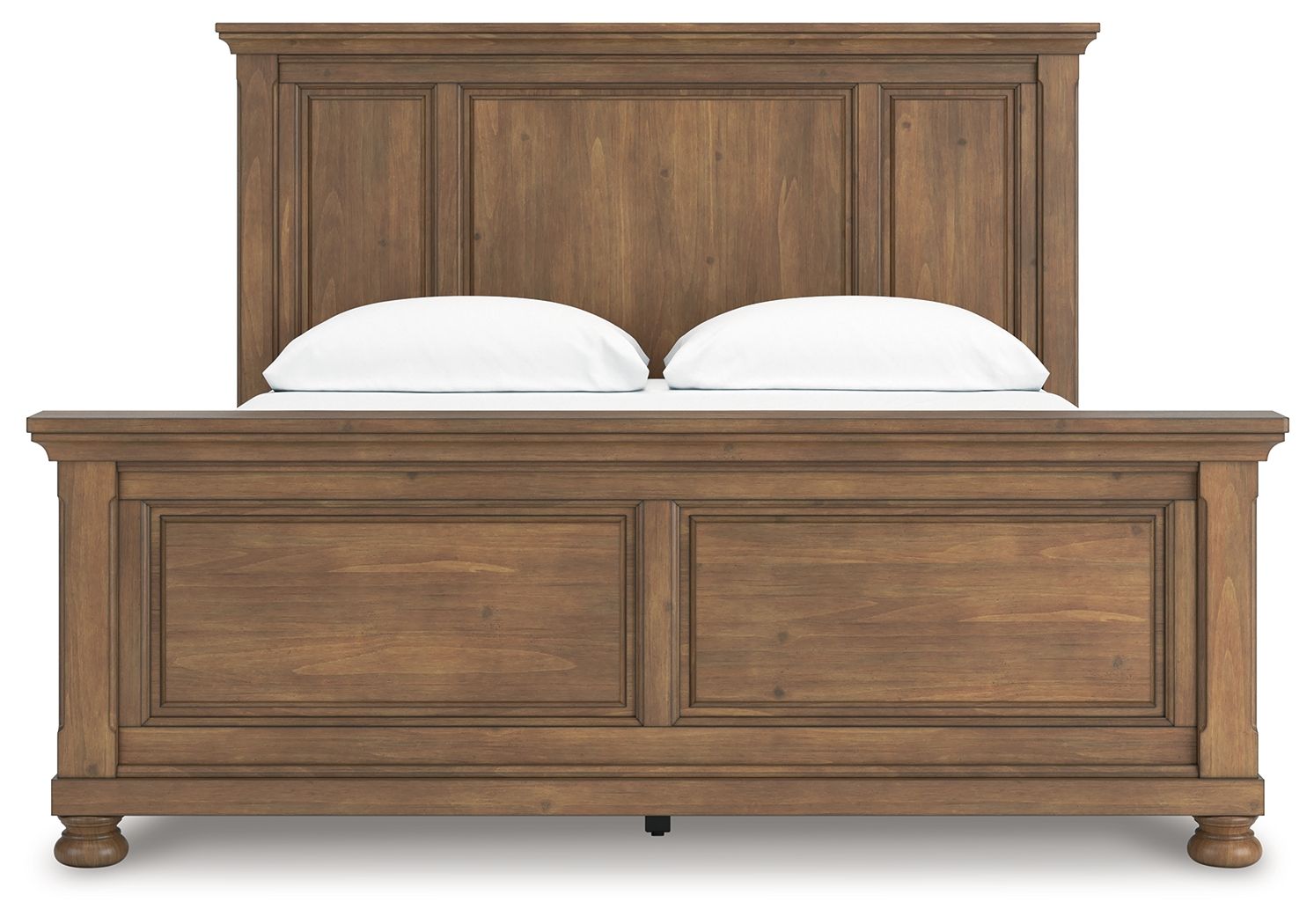 Feddinger - California King Panel Bed - Medium Brown