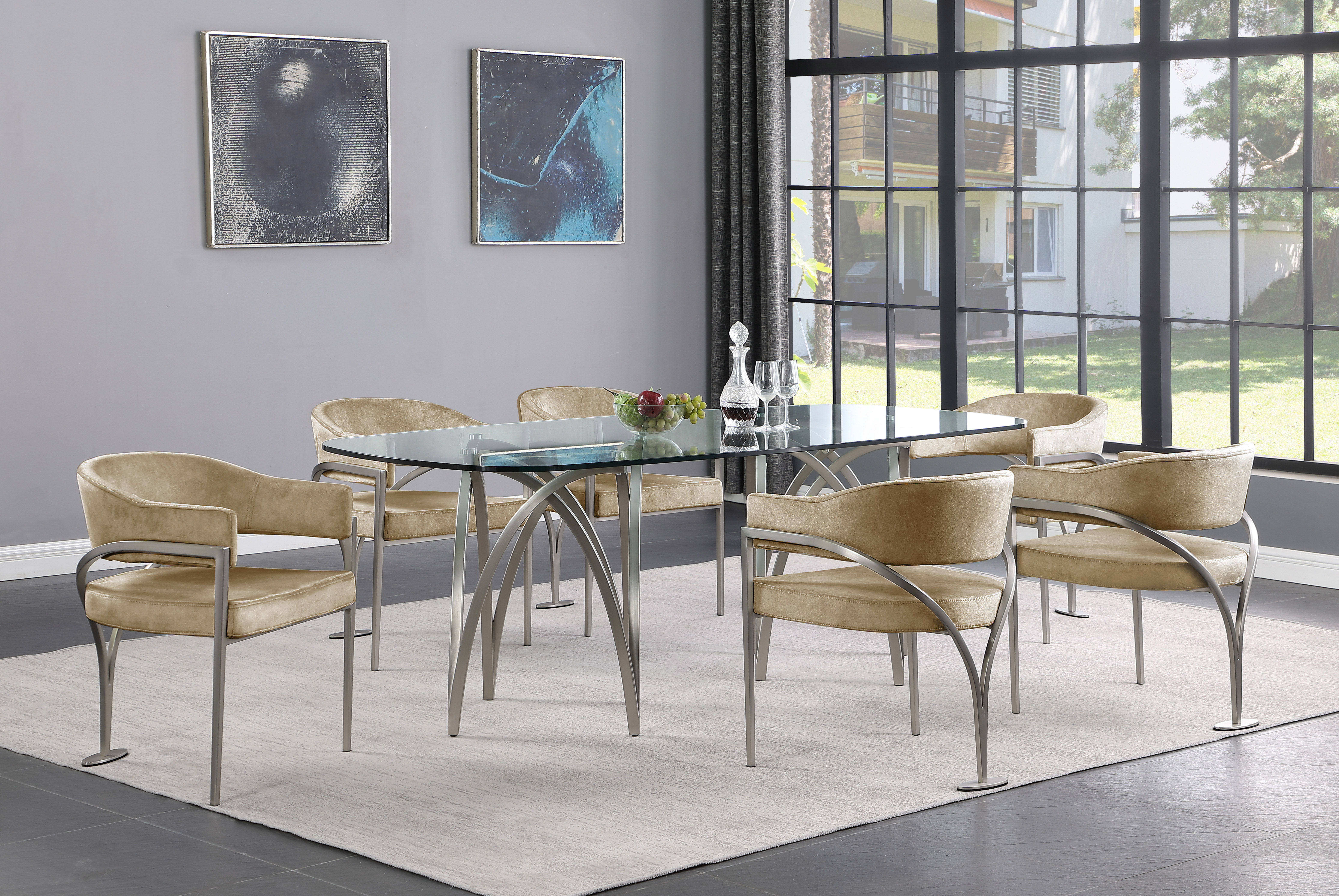 Madelyn - Fabric Dining Chair (Set of 2) - Beige