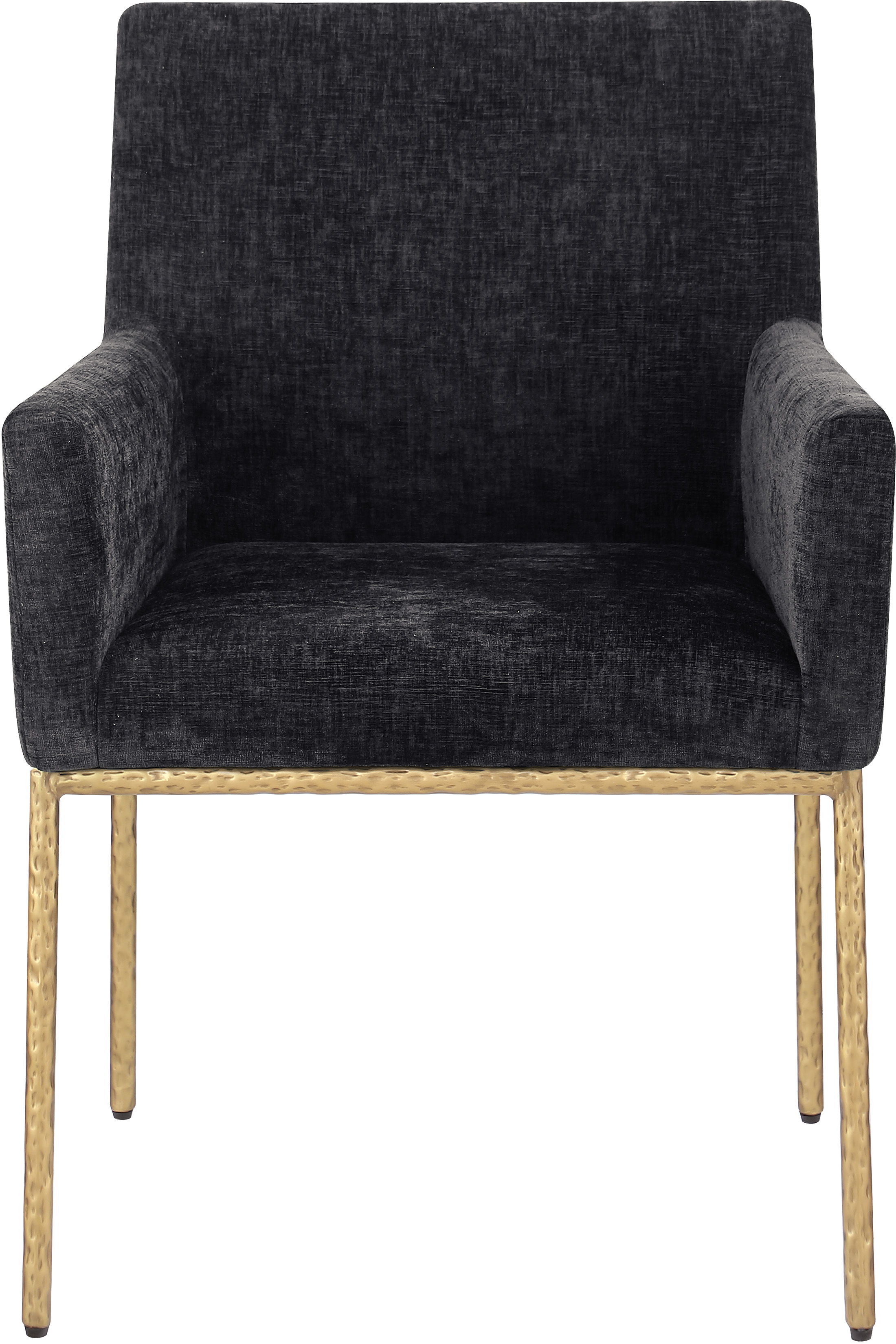 Reeves - Dining Chair With Gold Legs (Set of 2) - Black