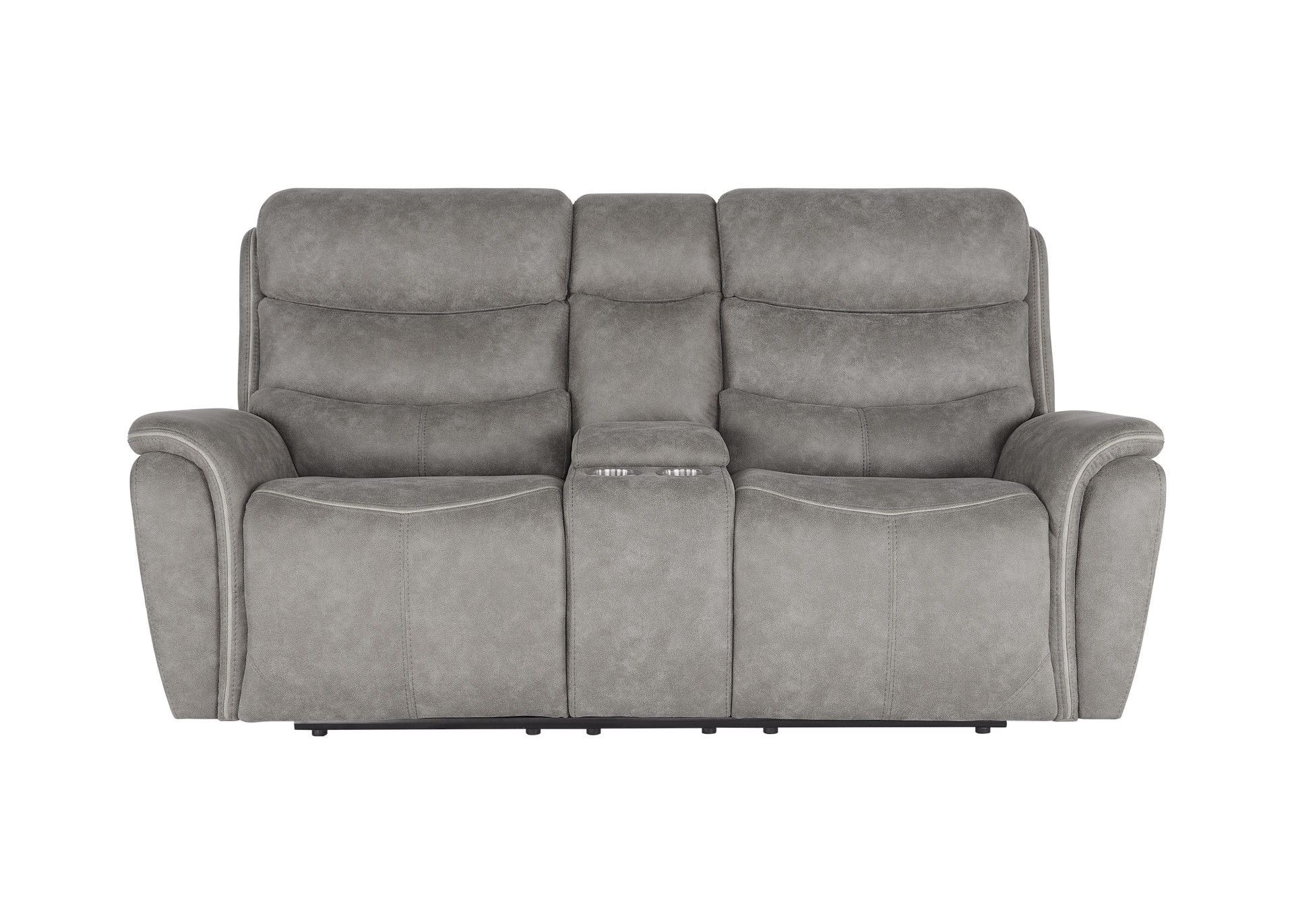 Kamari - Console Loveseat With Power Headrest & Footrest - Gray