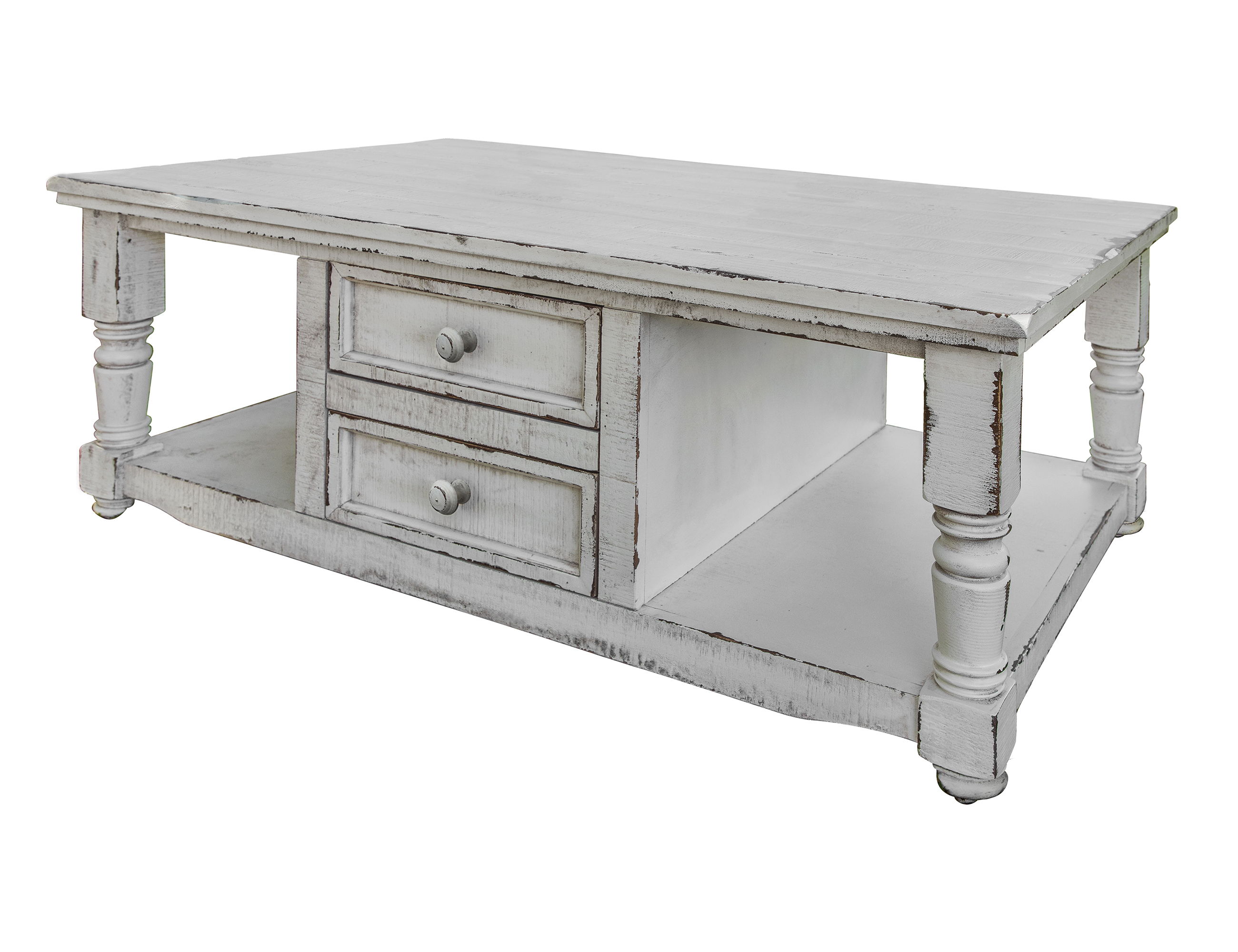 International Furniture Direct Aruba - Cocktail Table - Antique White