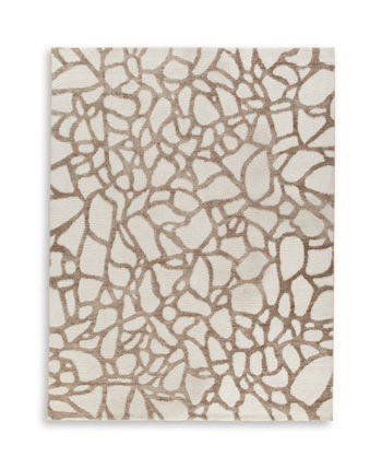 Wessonland – 9′ x 12′ Rug – Ivory / Brown / Gray