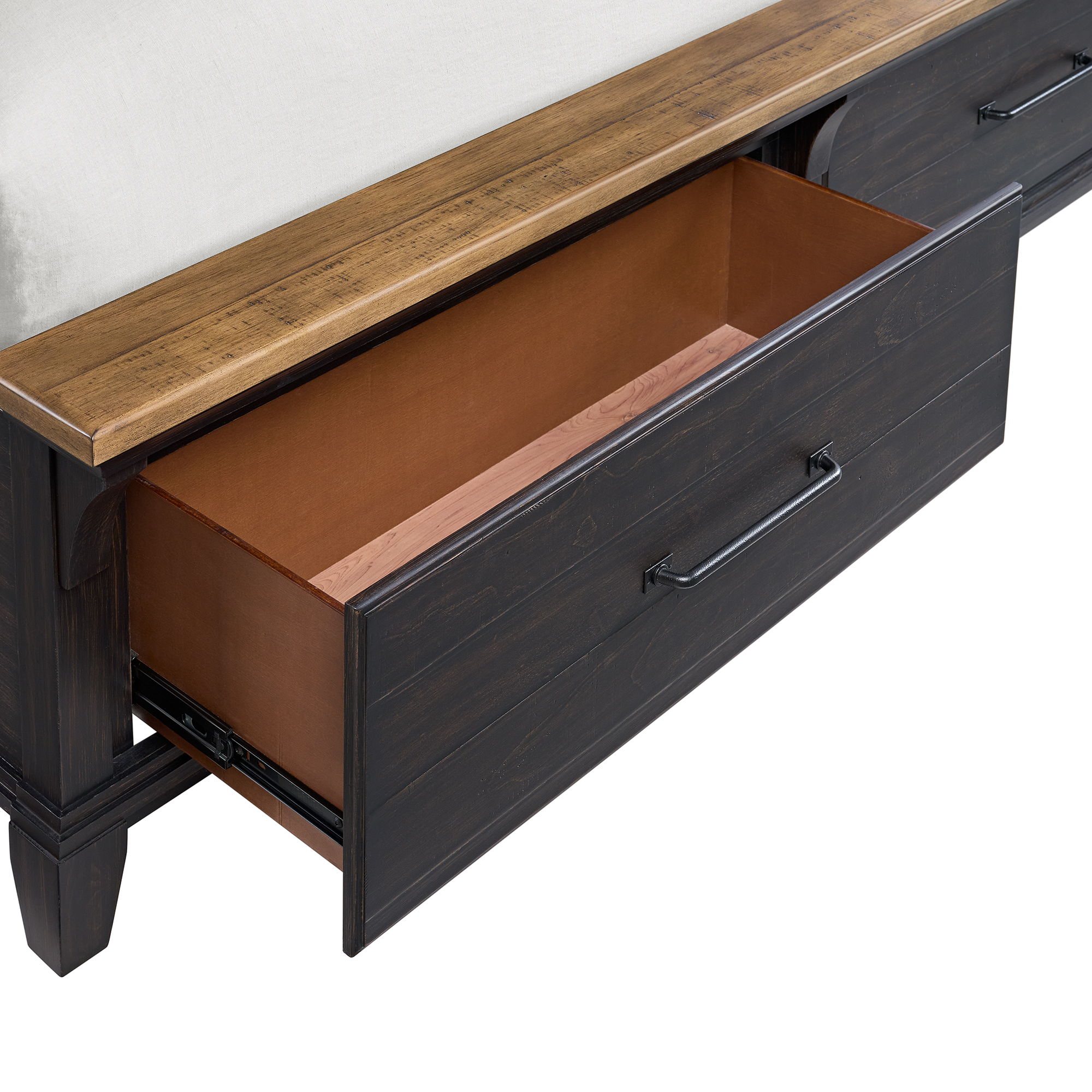 Montrose - Queen Storage Bed - Espresso & Brown