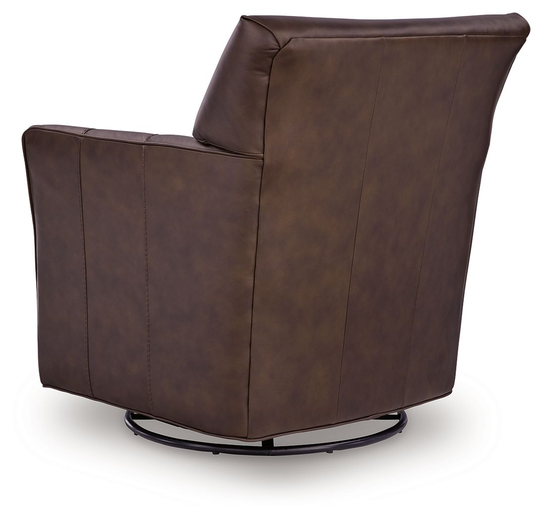 Ashley Furniture Braydunn - Swivel Glider Accent Chair - Espresso Brown - Image 5