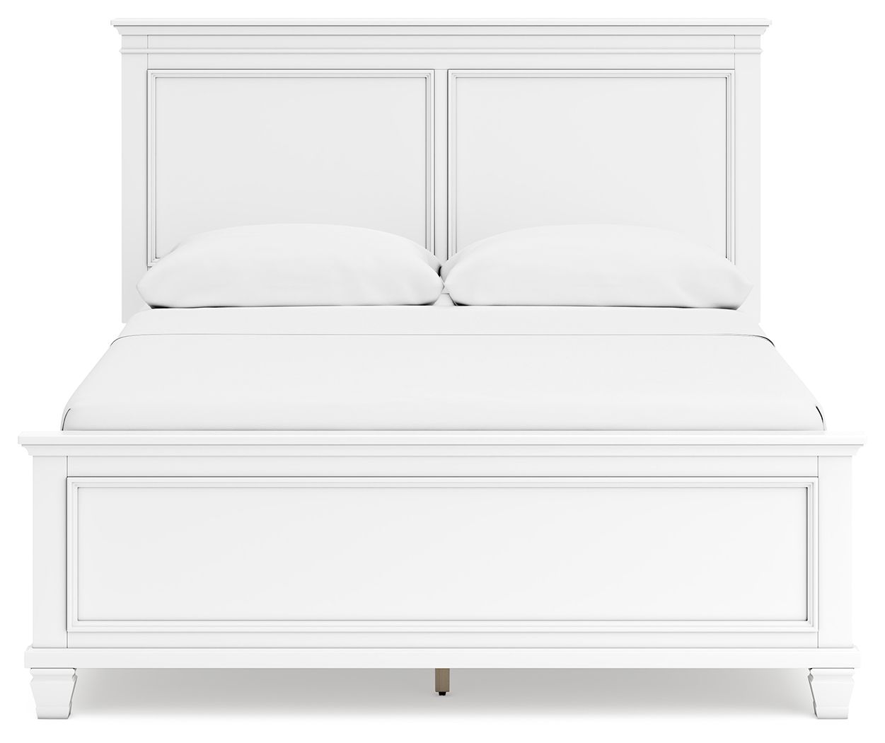 Ashley Furniture Fortman - Queen Panel Bed - White - Image 5