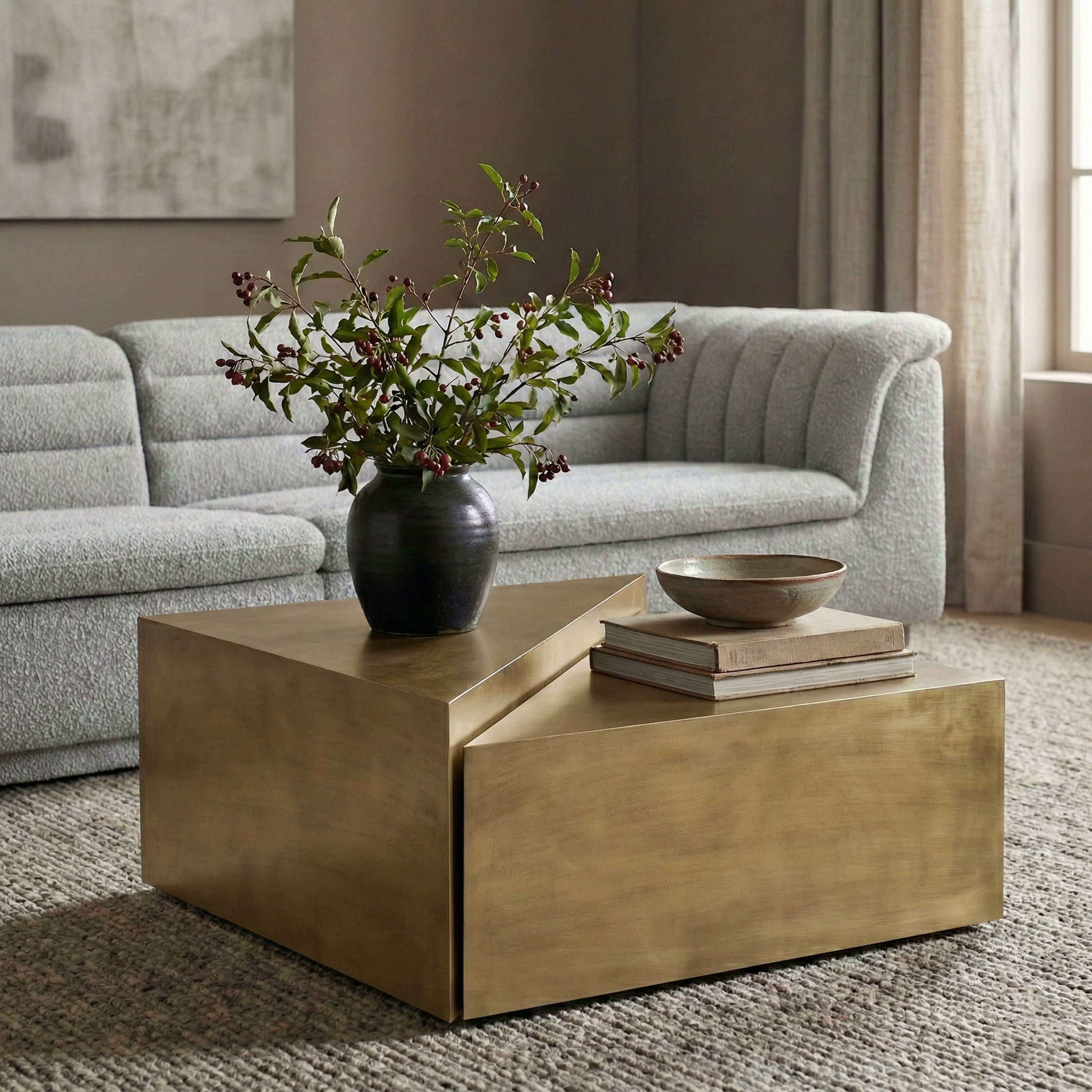 Zani - Iron Coffee Table - Gold