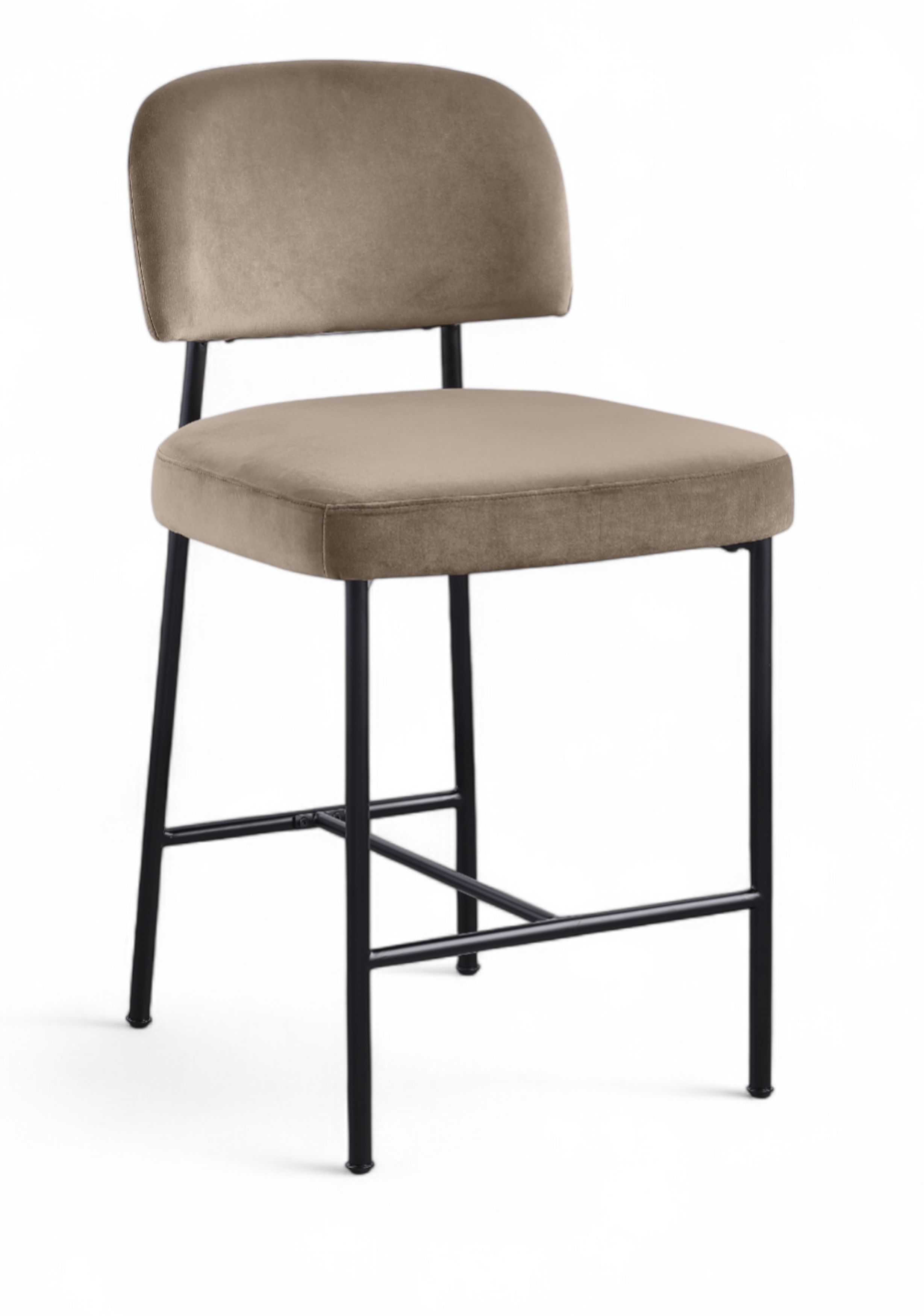 Zarelle - Performance Fabric Upholstered Counter Stool (Set of 2) - Taupe