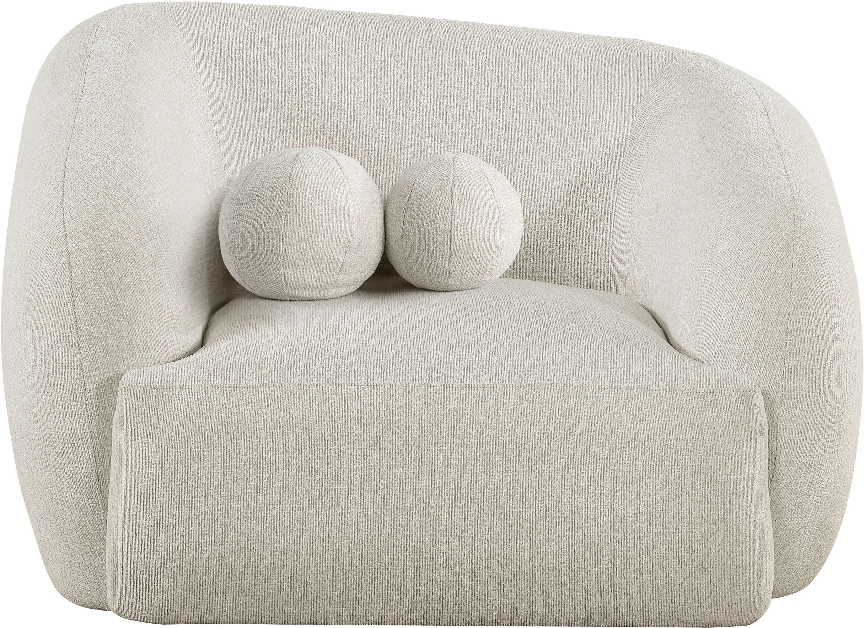 Elowen - Fabric Upholstered Chair - Cream
