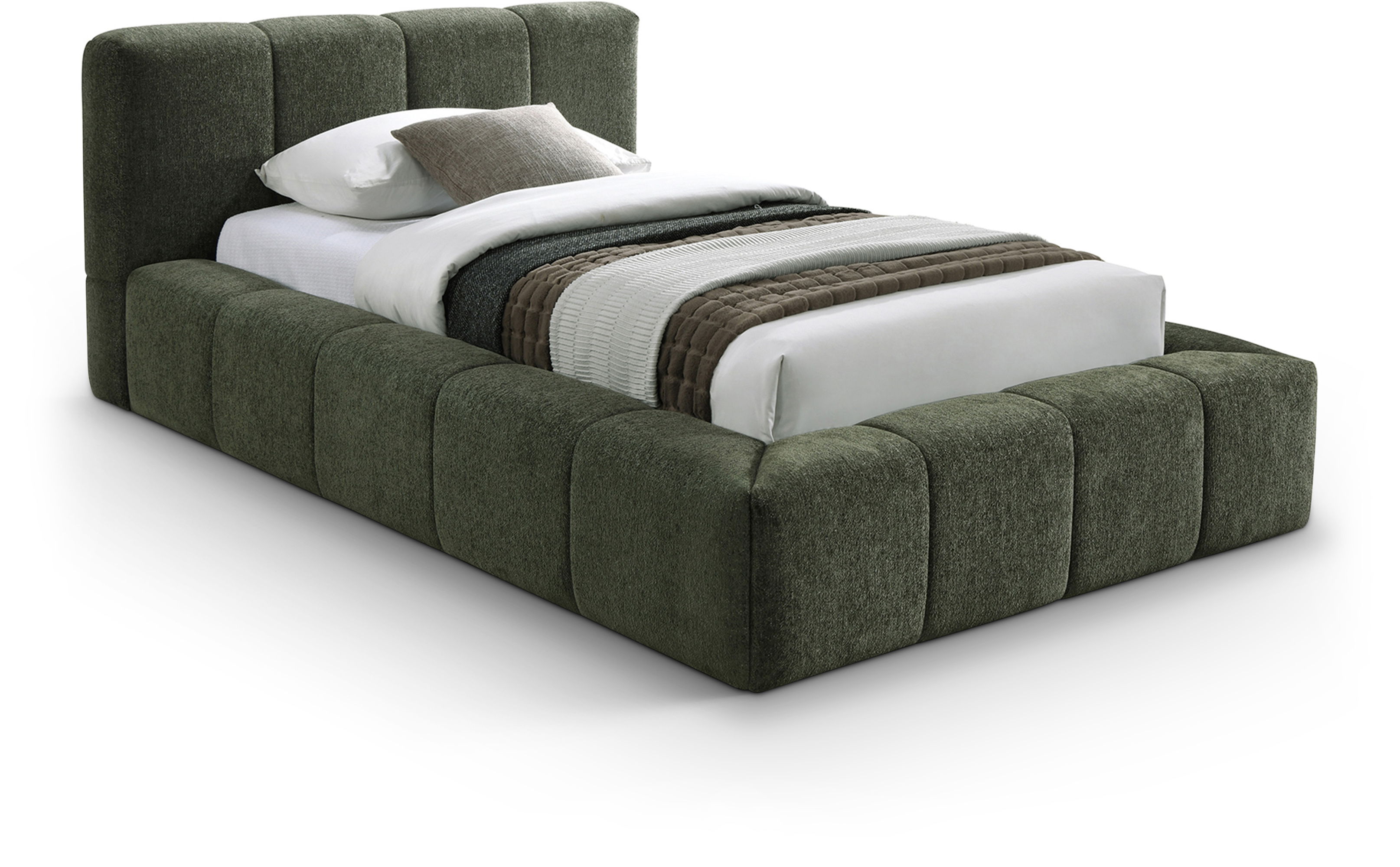 Carlin - Twin Bed - Olive
