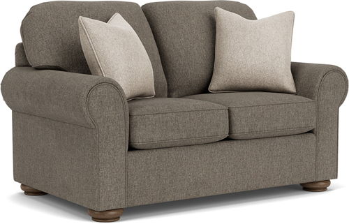 Preston - Fabric Loveseat, dark gray