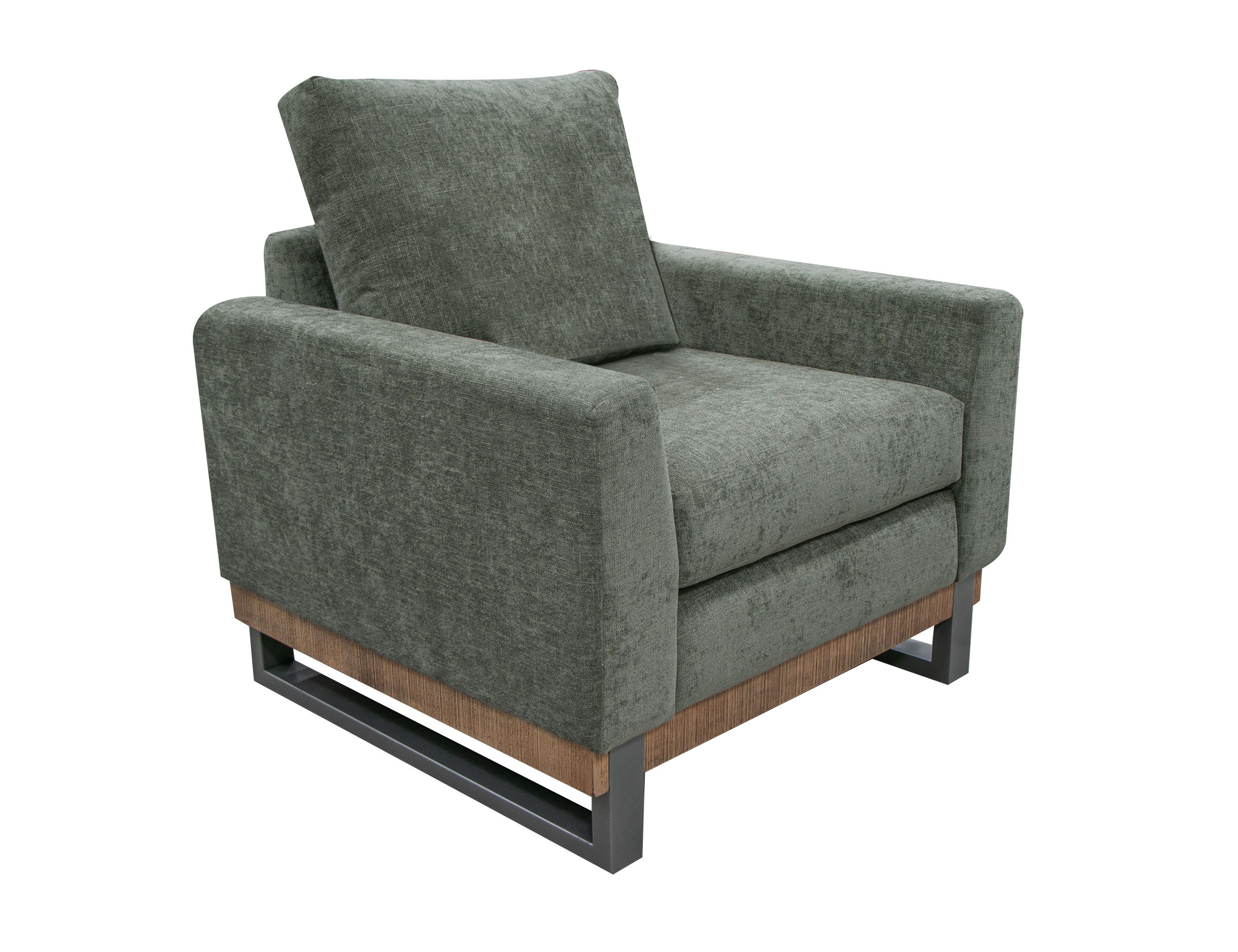 International Furniture Direct Mita - Arm Chair - Olive Green