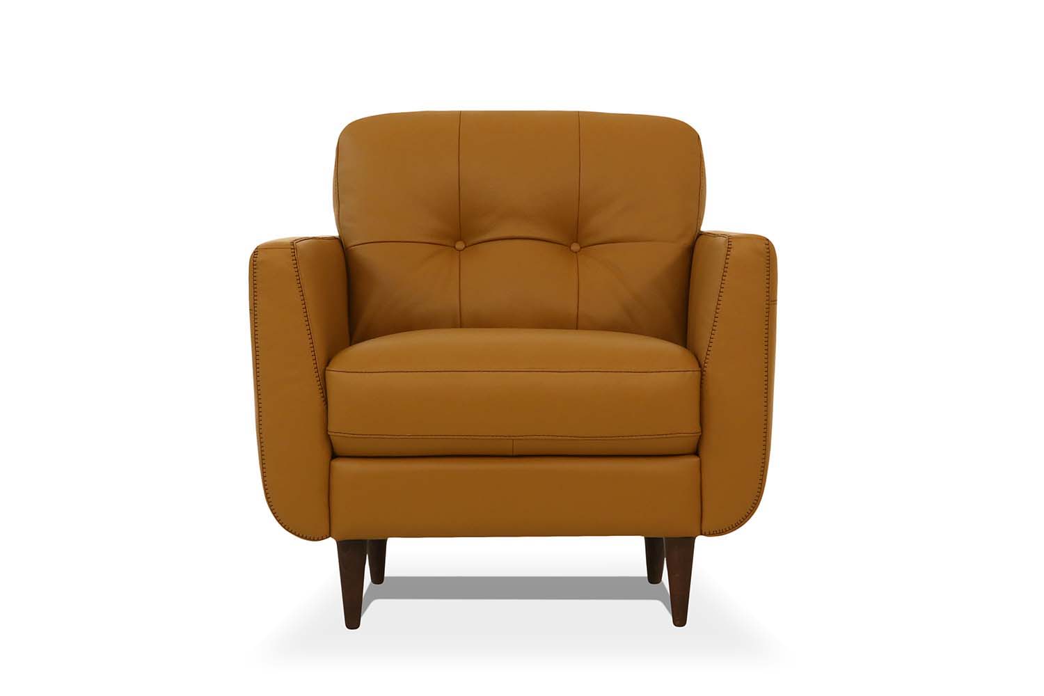 Radwan - Chair - Camel Leather, orange, view 2