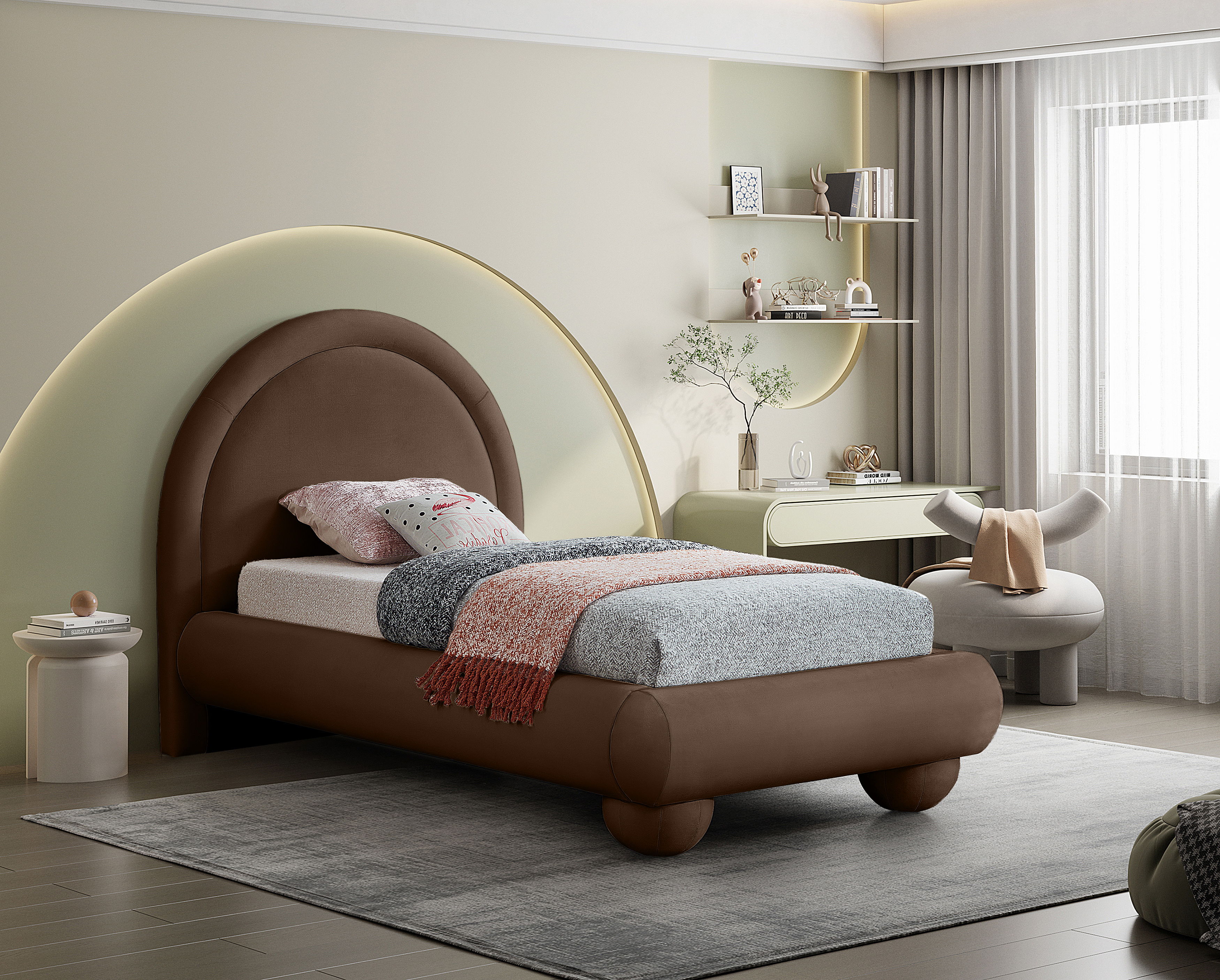 Madrid - Twin Bed - Brown