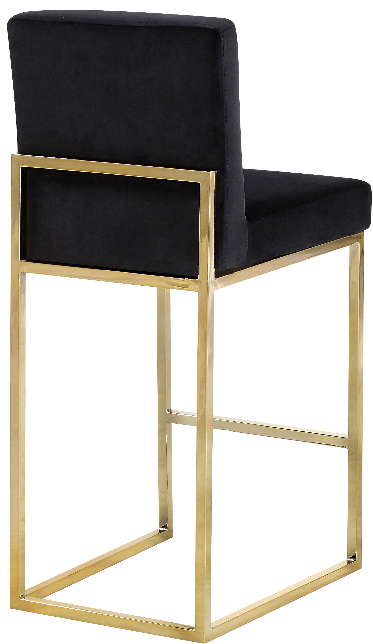 Giselle - Fabric Stool - Black
