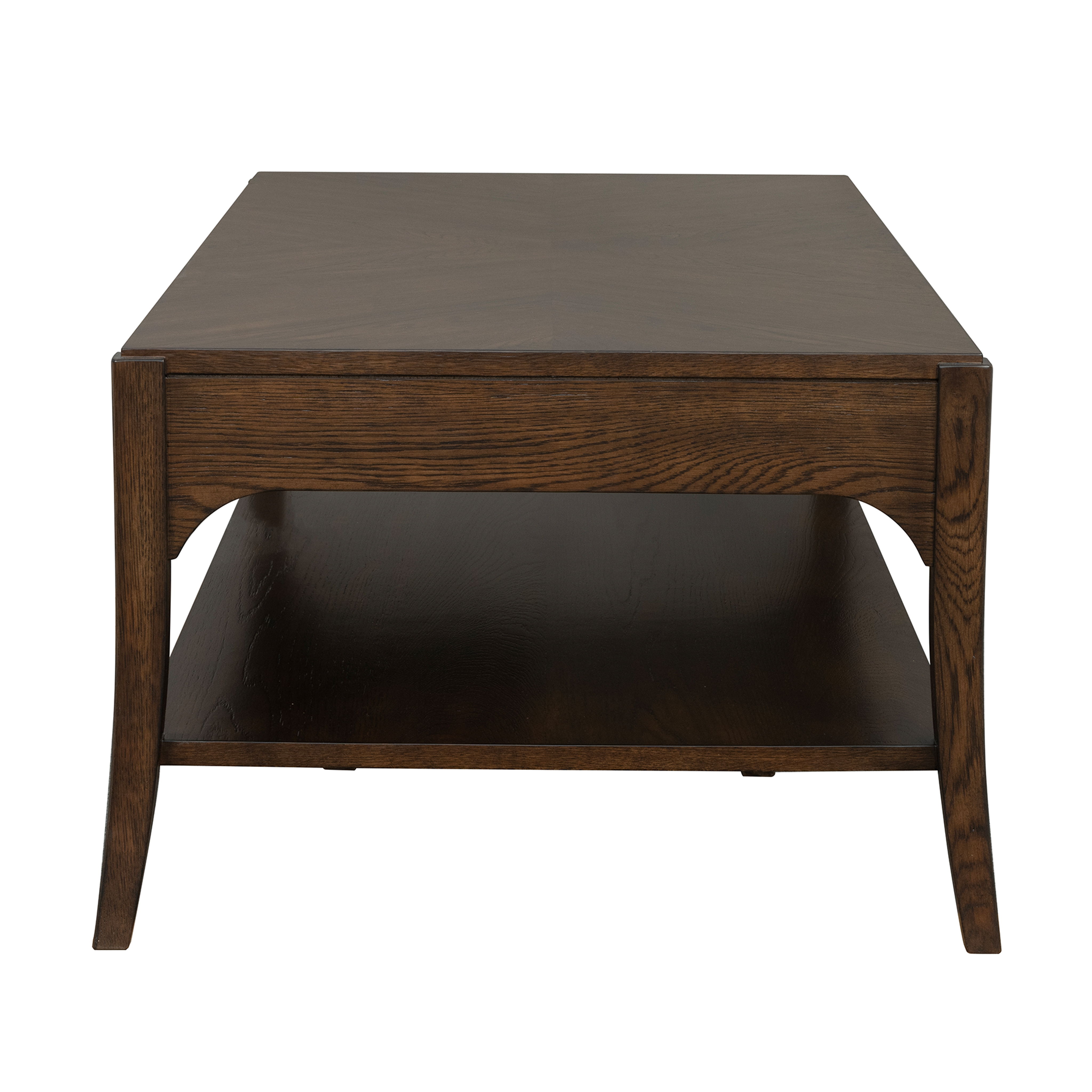 Sylvie - Rectangular Coffee Table - Dark Brown, dark brown, view 3