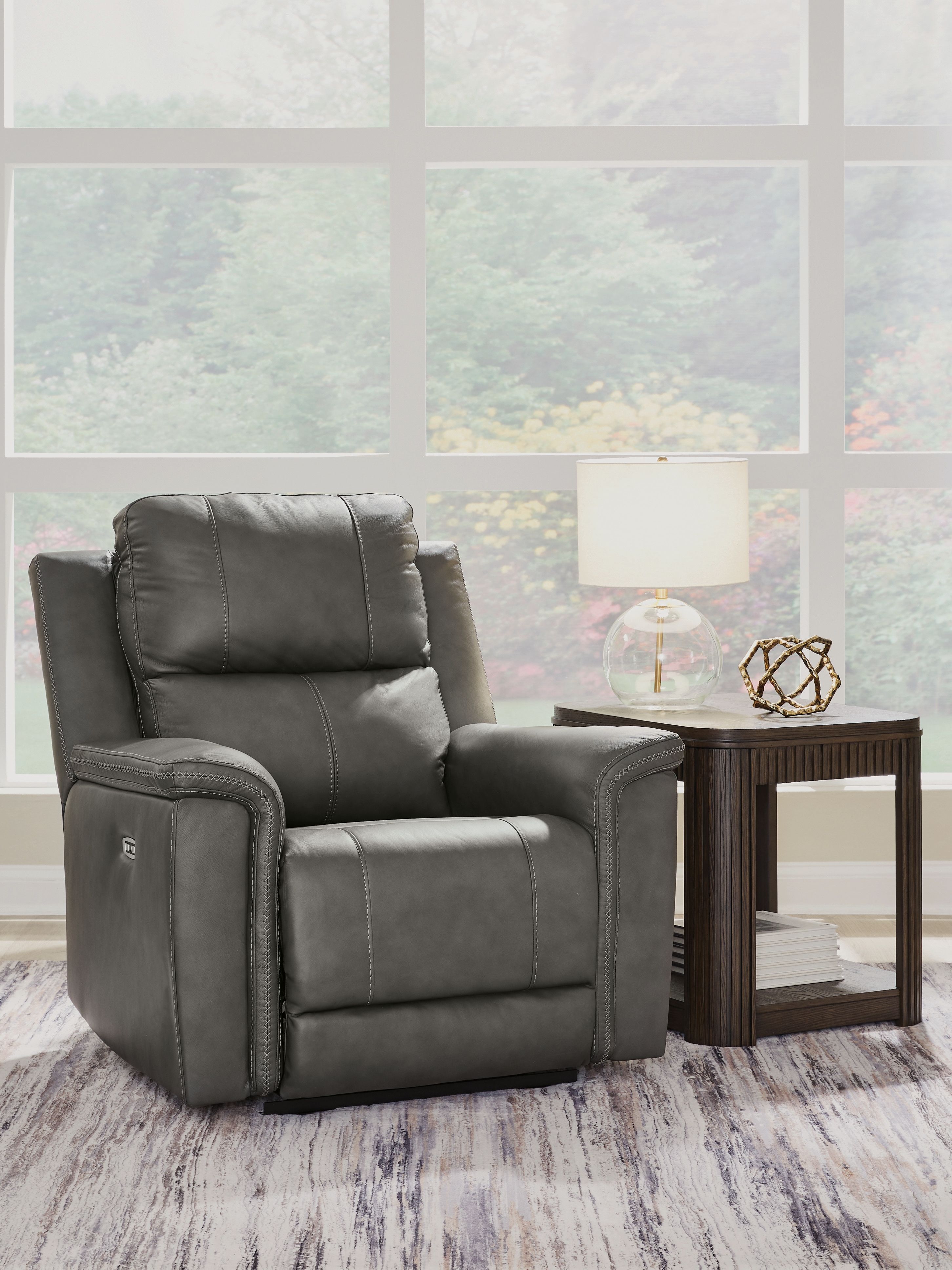 Ashley Furniture Bleckley - Power Recliner With Adjustable Headrest - Anchor - Image 2