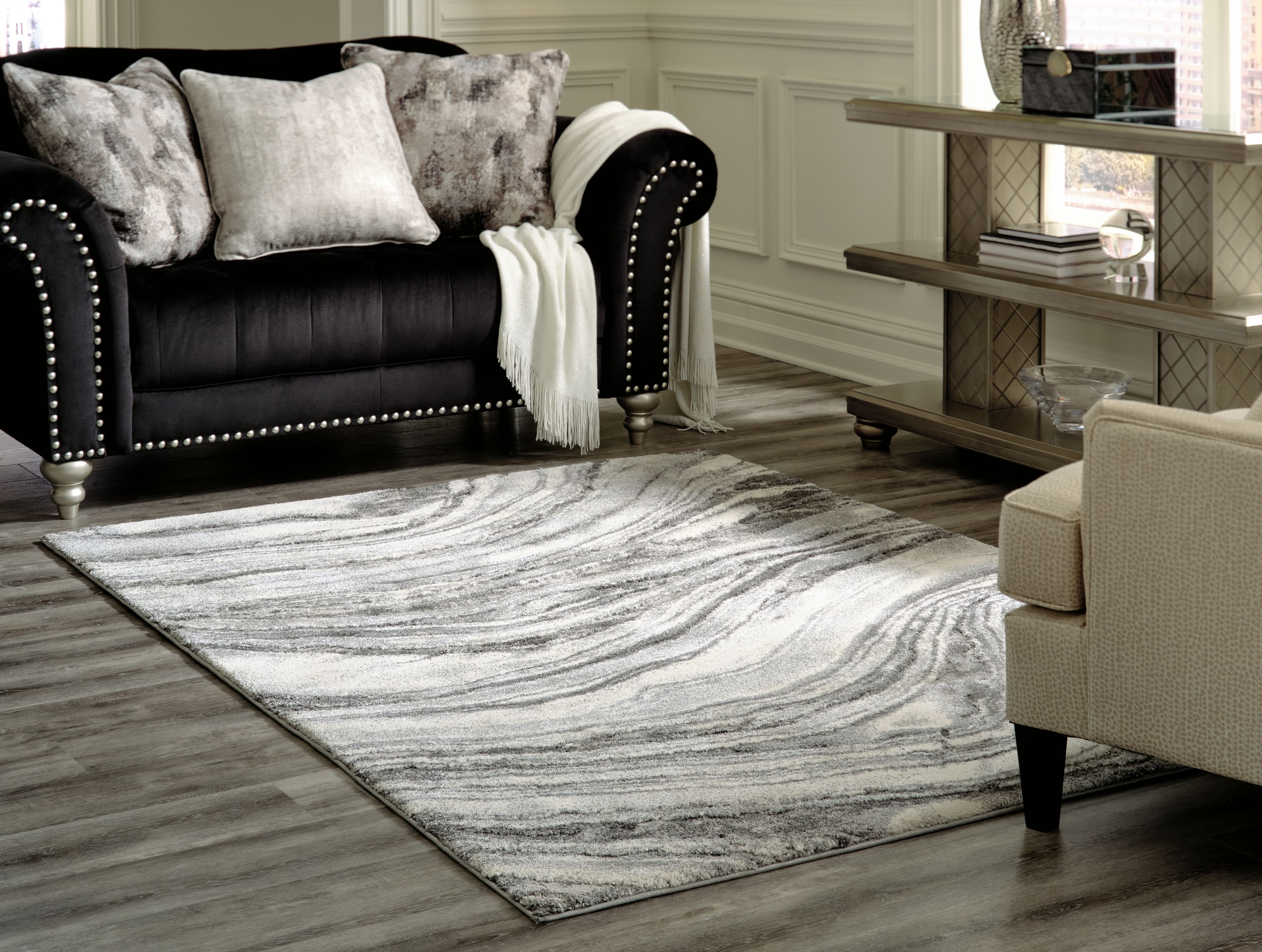 Wysdale - 5' x 7' Rug - Ivory / Gray
