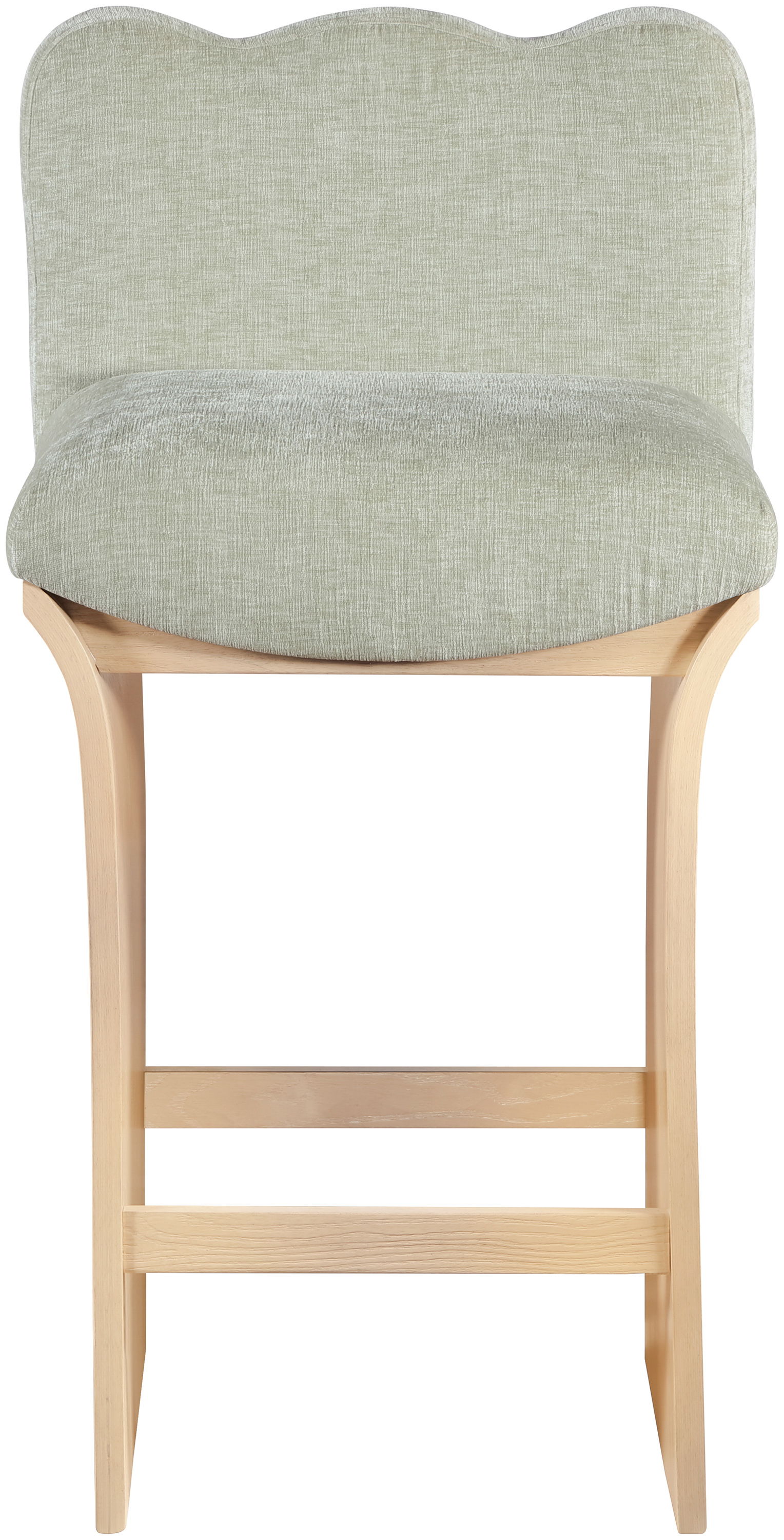 Shaw - Chenille Fabric Counter Stool - Mint