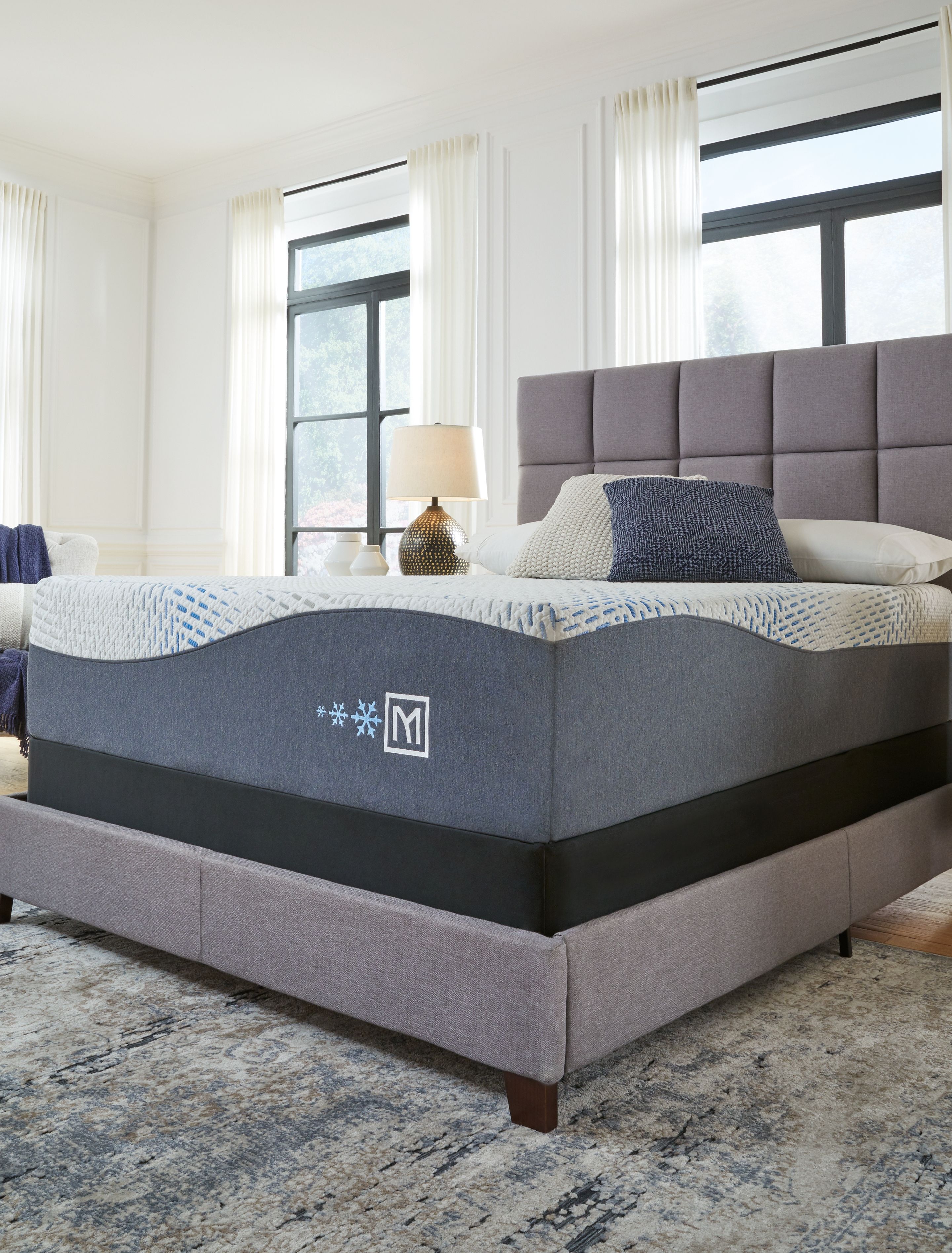 Ashley Furniture Millennium Luxury Gel Memory Foam - Luxury Gel King Mattress - White - Image 8