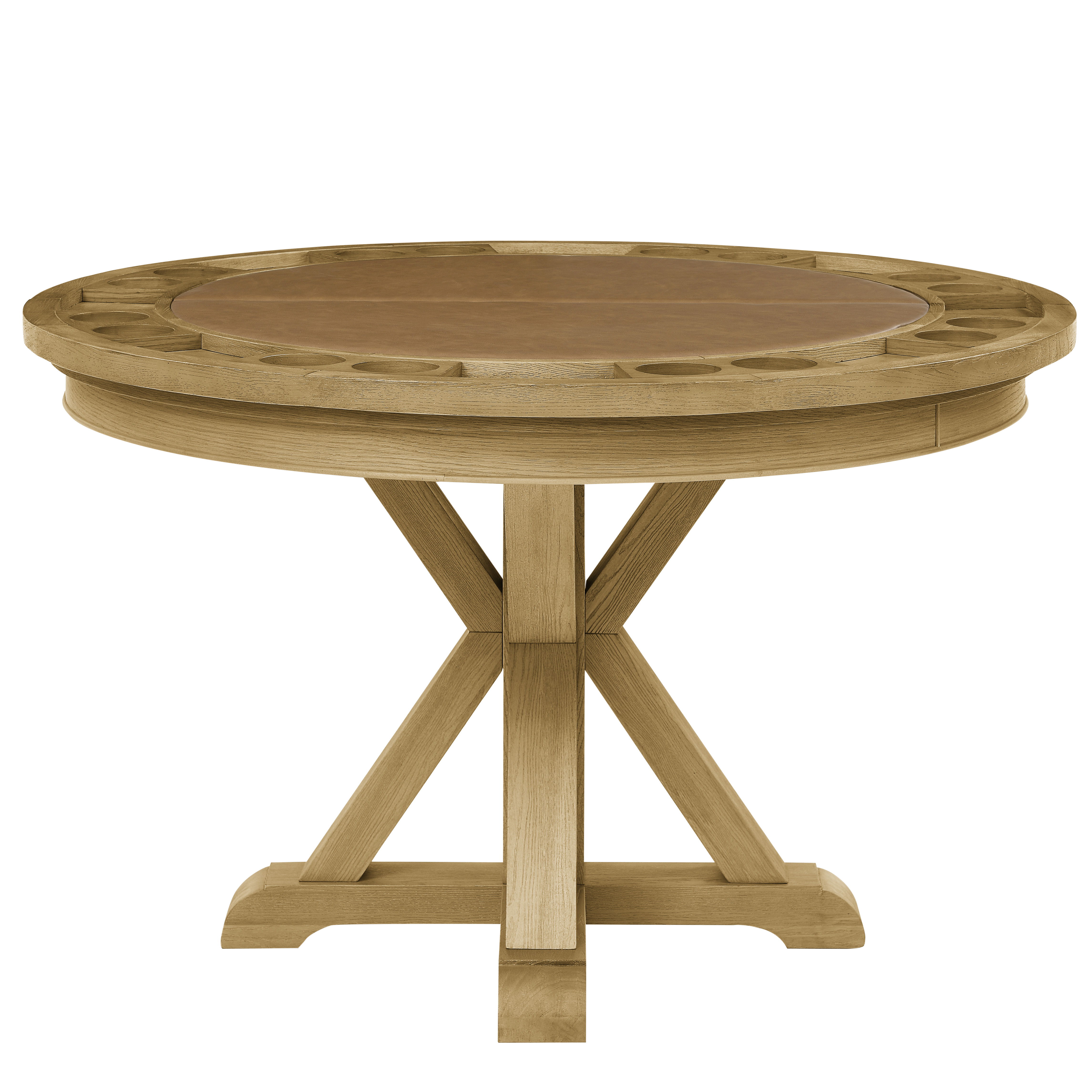 Rylie - Dining Table With Game Top - Natural