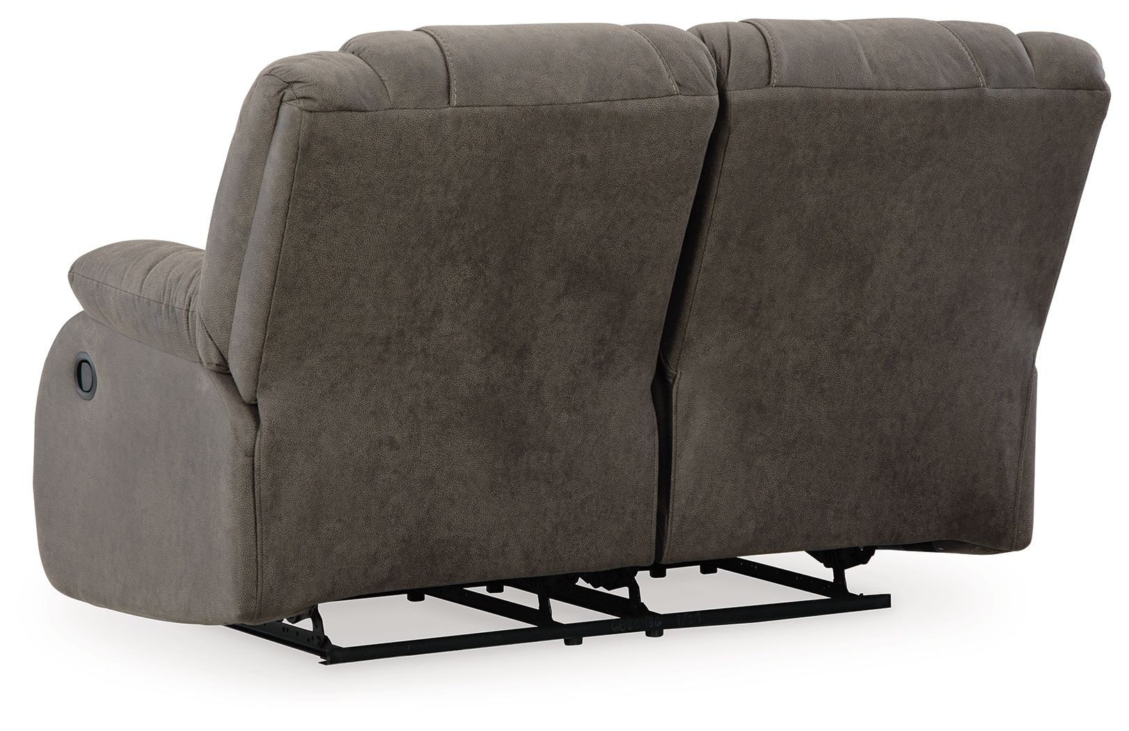 Ashley Furniture First Base - 2 Pc. - Reclining Sofa, Reclining Loveseat - Gunmetal - Image 10