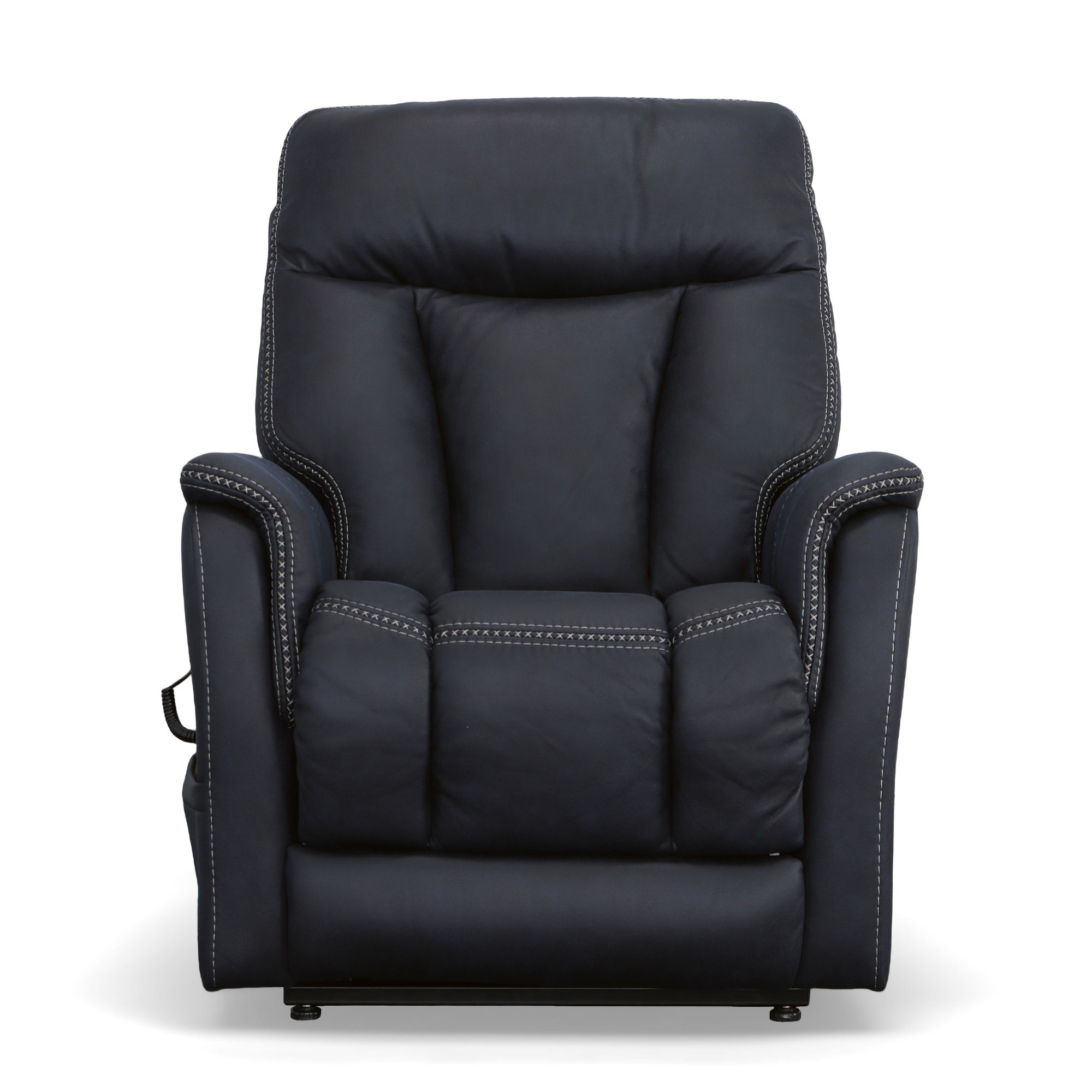 Atlas - Power Lift Recliner With Power Headrest & Lumbar - Ocean, blue, view 5