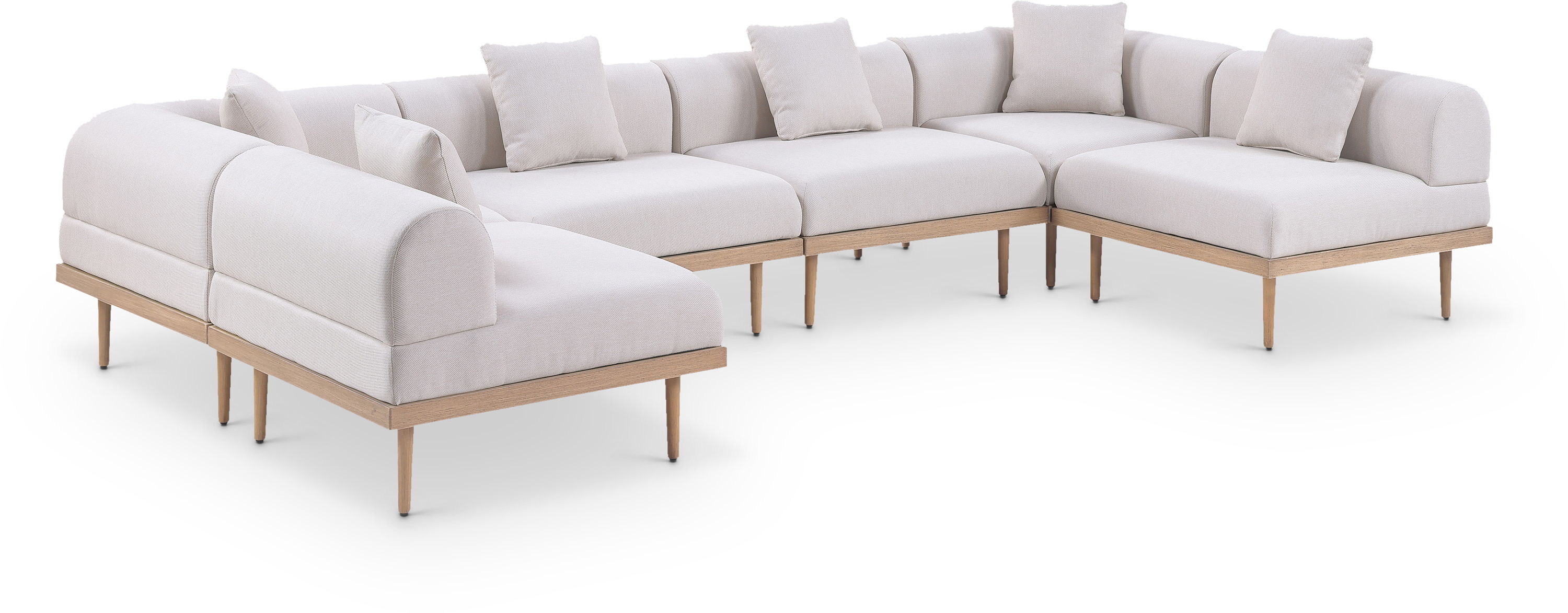 6 Pc · 142" Outdoor Patio Modular Sectional