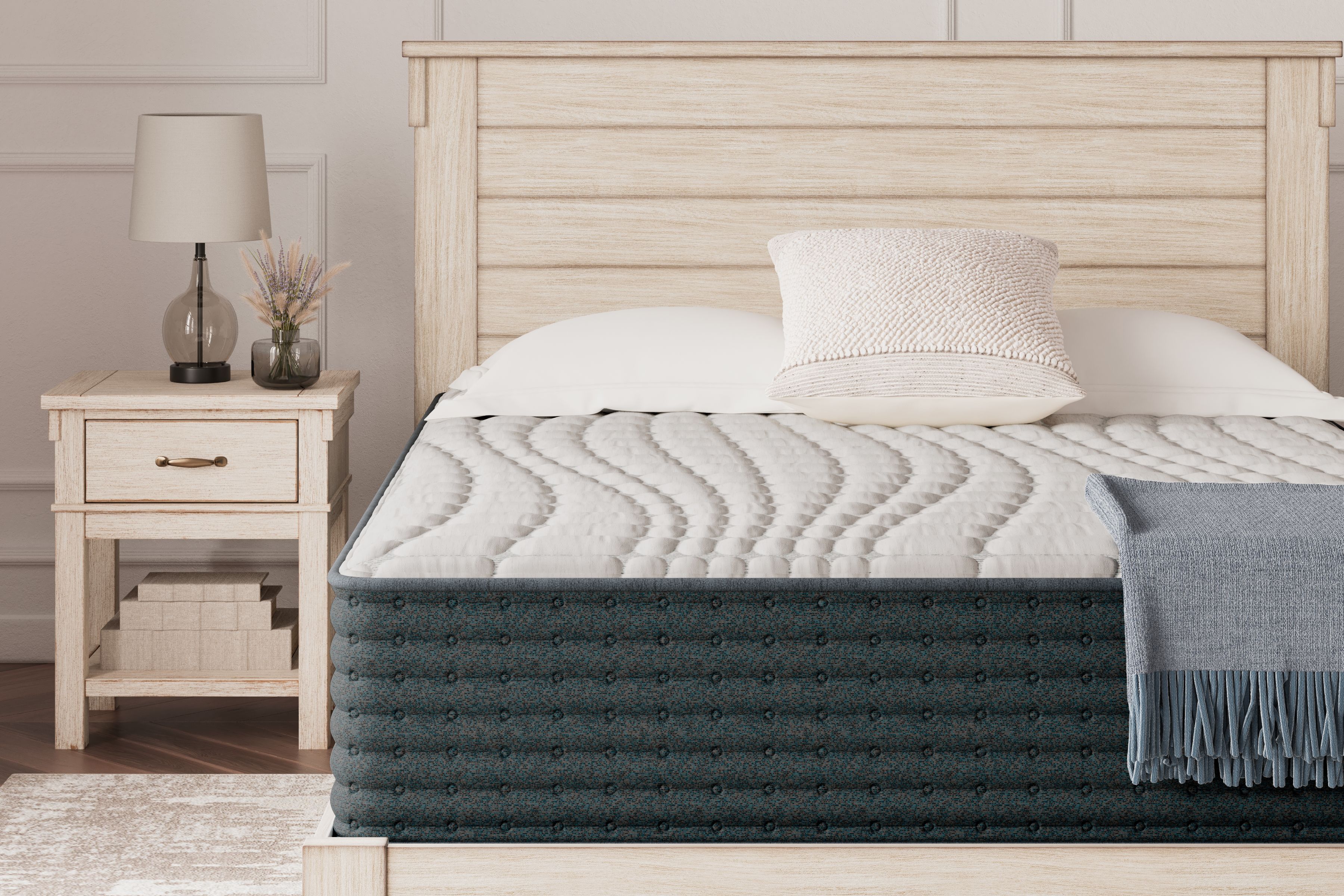 Ashley Furniture Hybrid 1300 - Full Mattress - White - Image 2