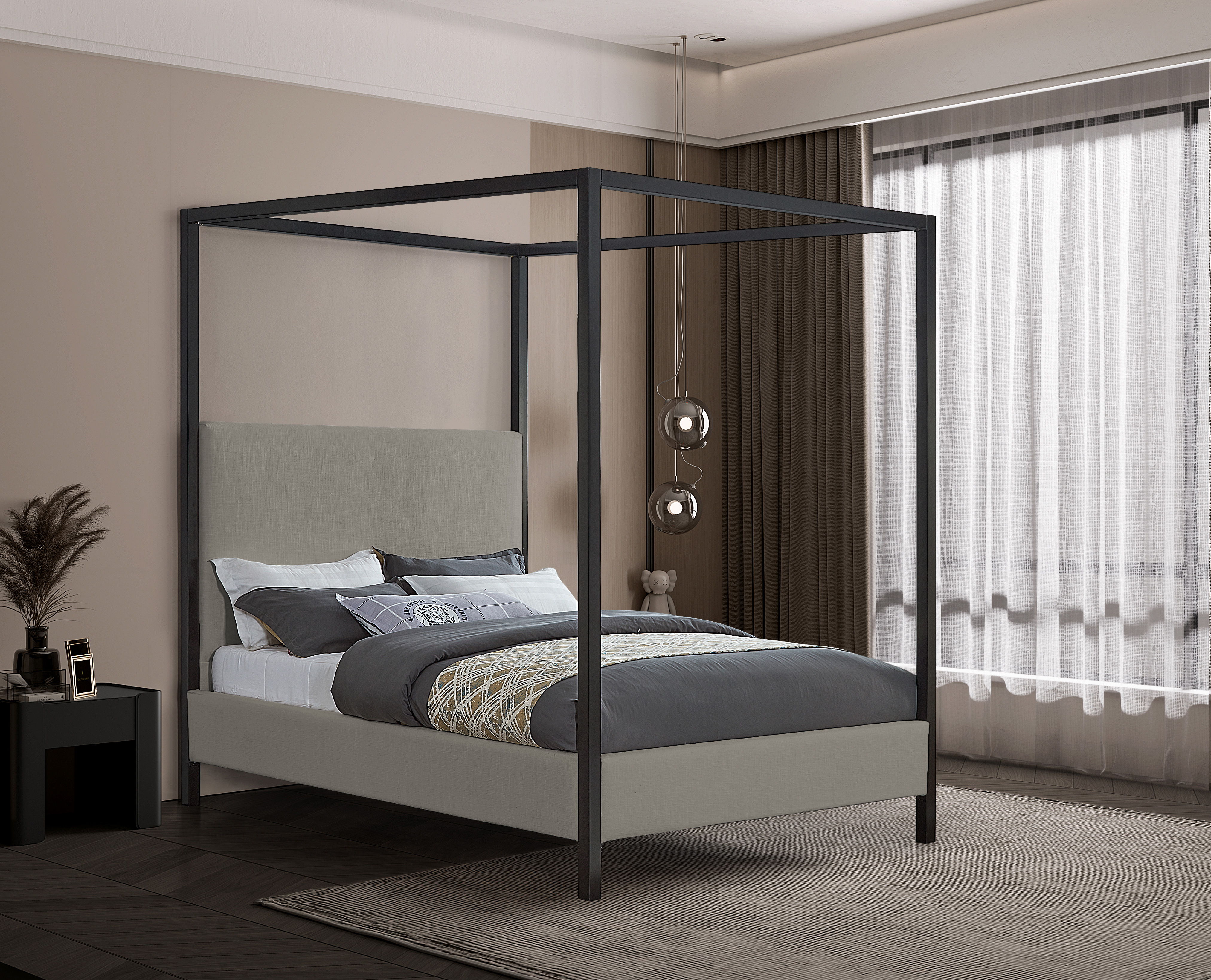 James - Full Bed - Gray