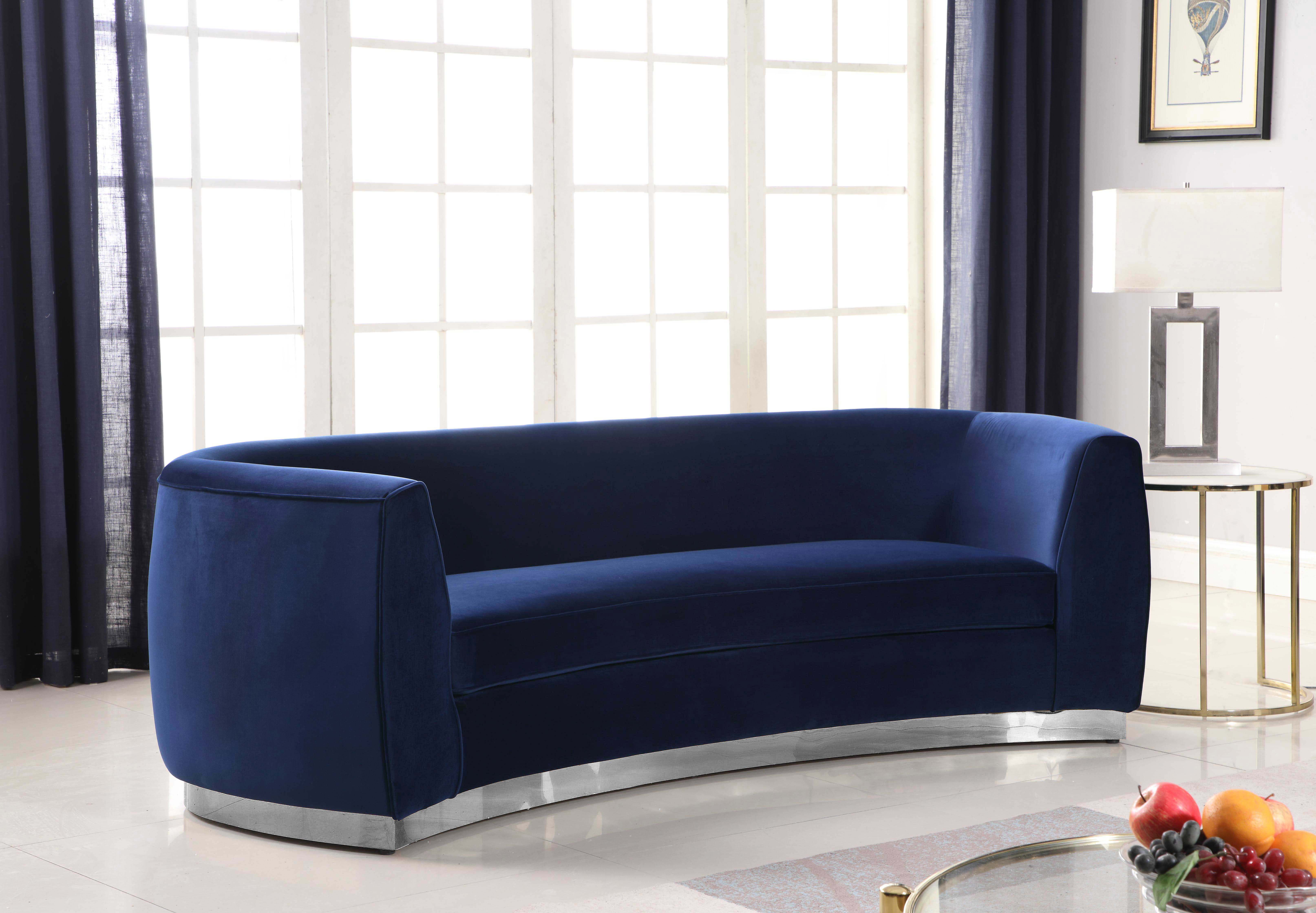 Julian - Fabric Sofa - Navy