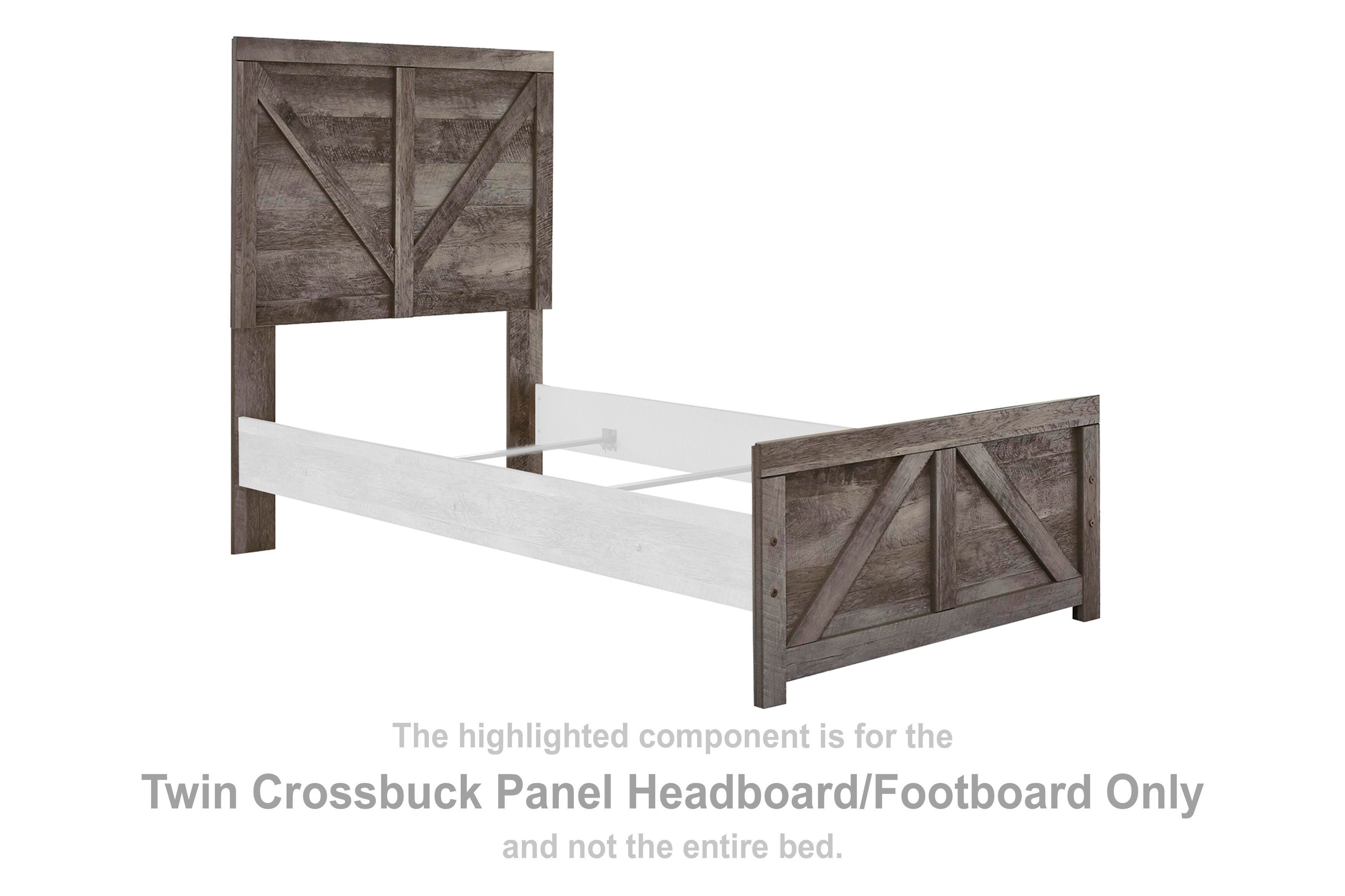 Wynnlow – Twin Crossbuck Panel HDBD/Ftbd – Gray