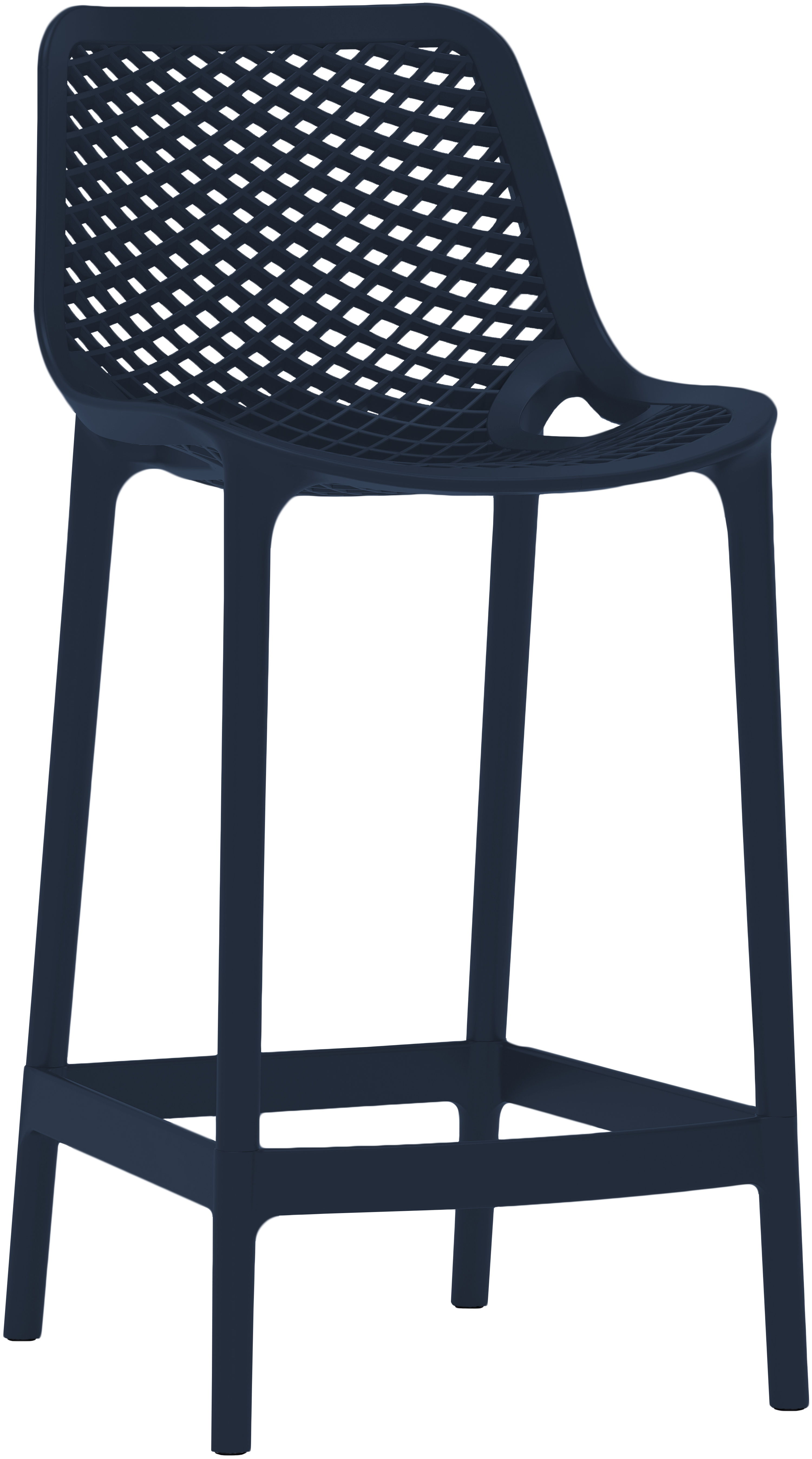 Mykonos - Outdoor Patio Stool (Set of 4) - Navy