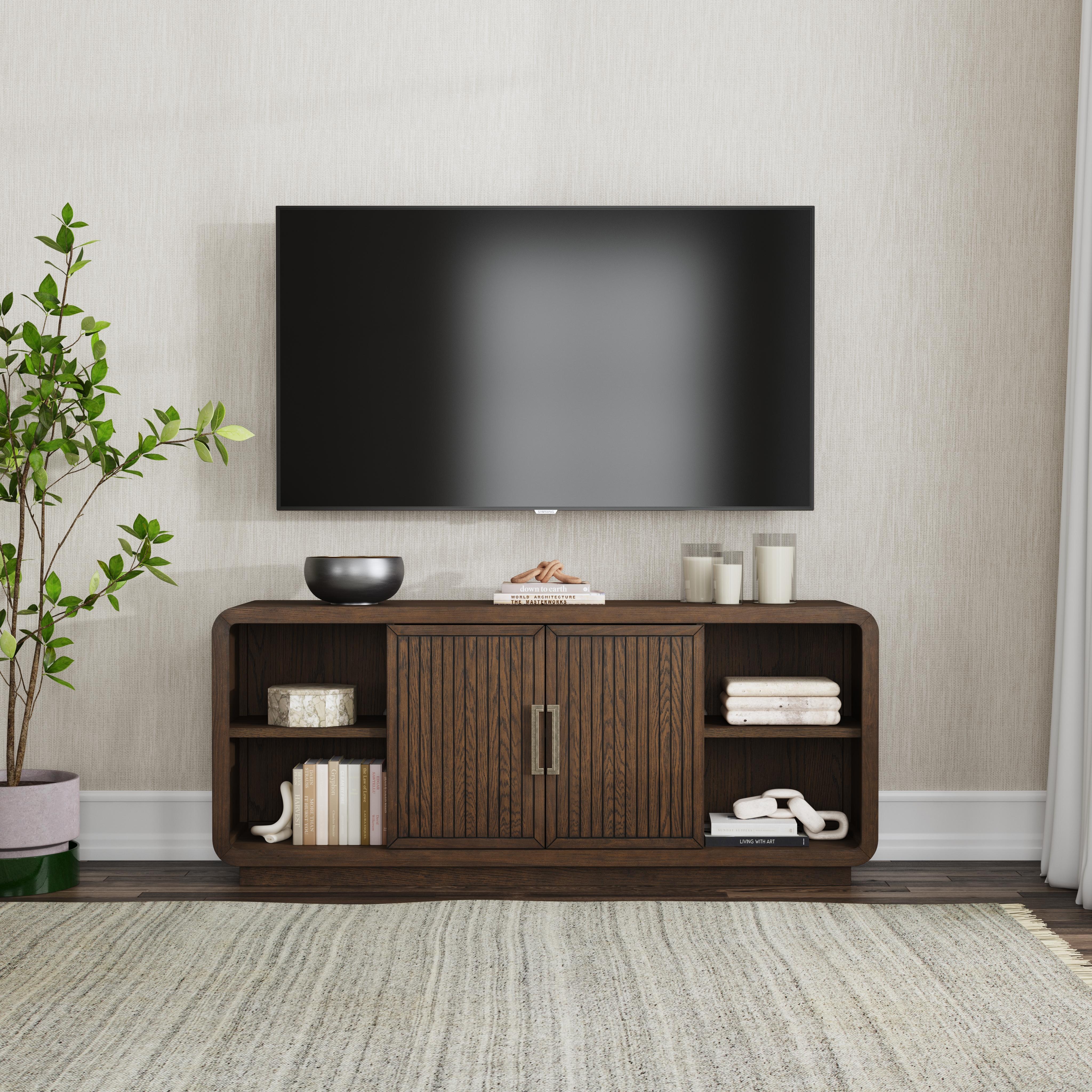 Athens - Entertainment Base - Dark Brown, dark brown, view 8