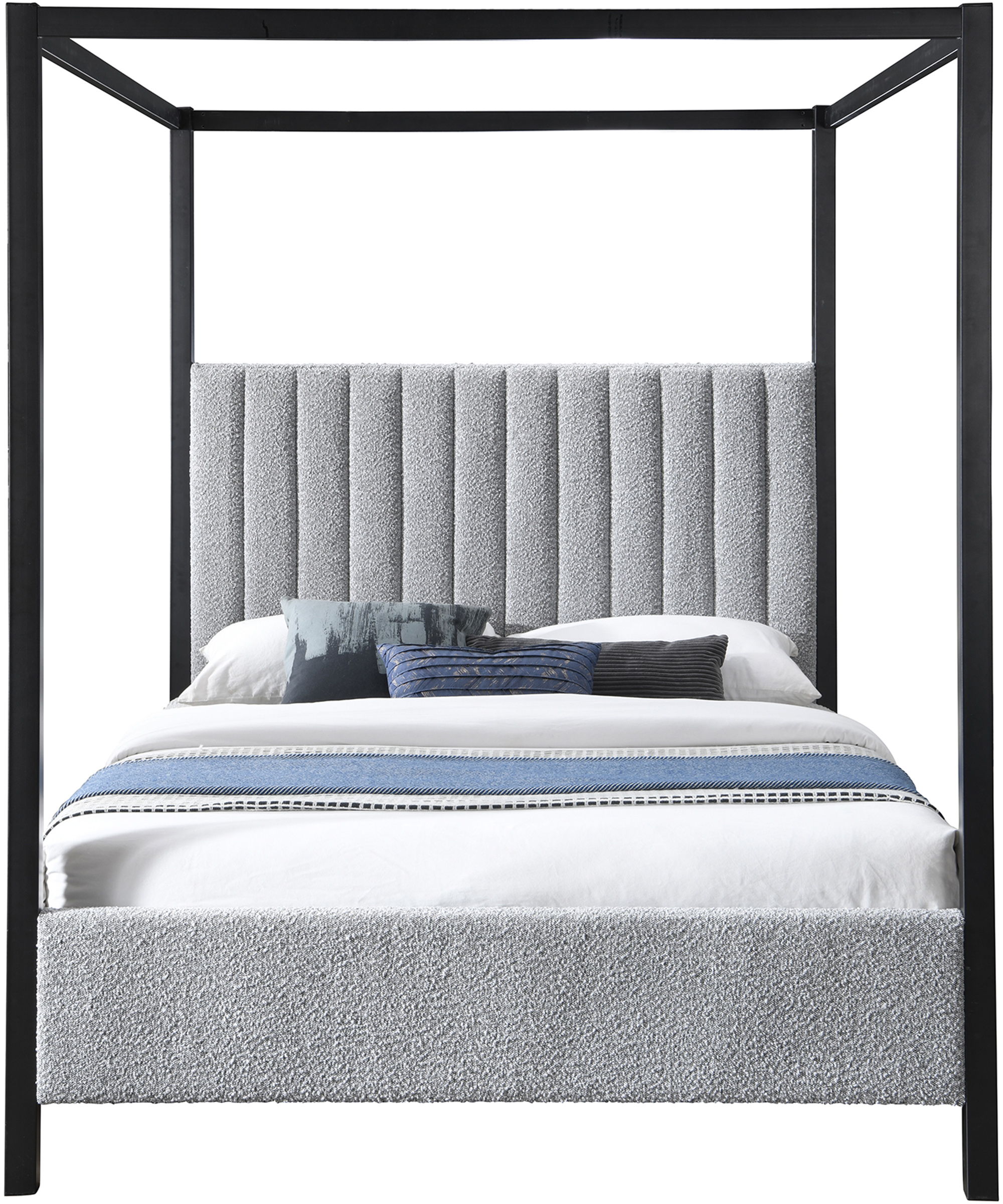Kelly - Queen Bed - Gray