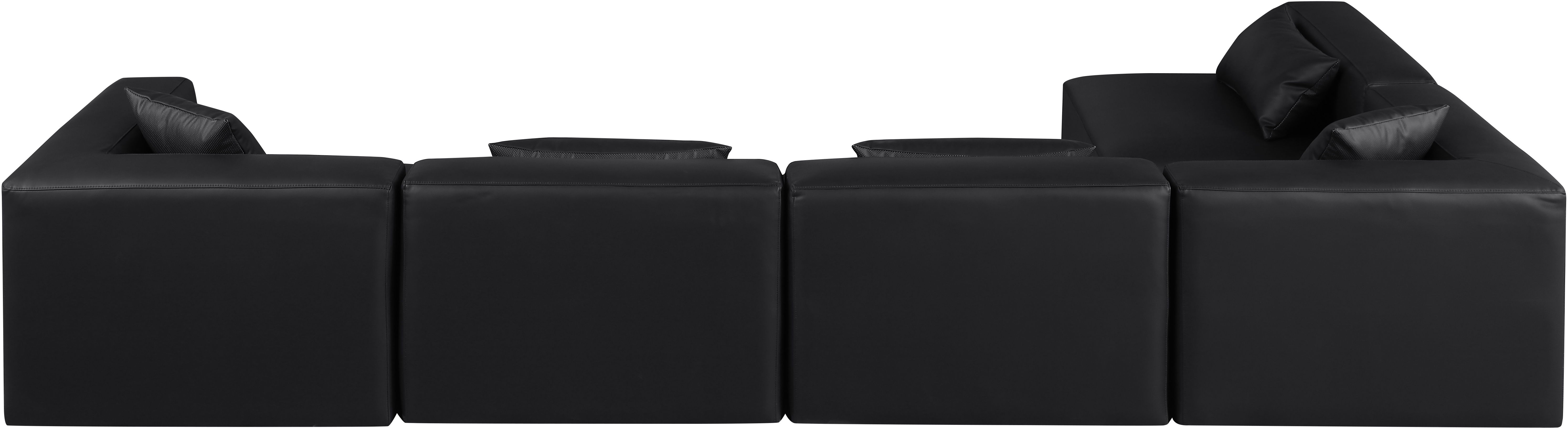 Cube - 5 Piece Modular Sectional - Black