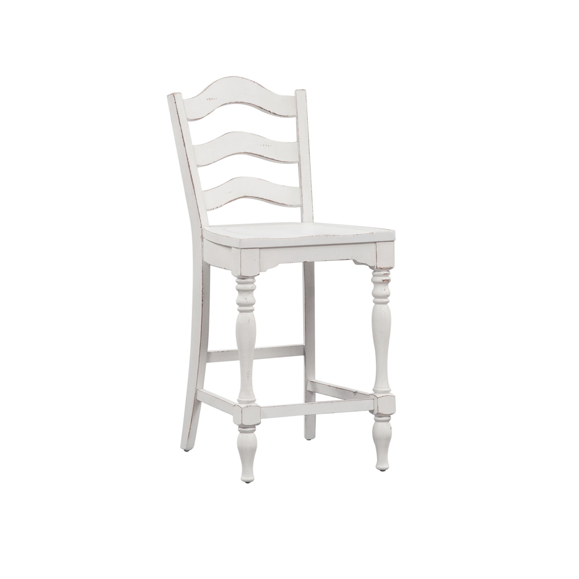 Liberty Furniture Magnolia Manor - Ladder Back Counter Chair - White