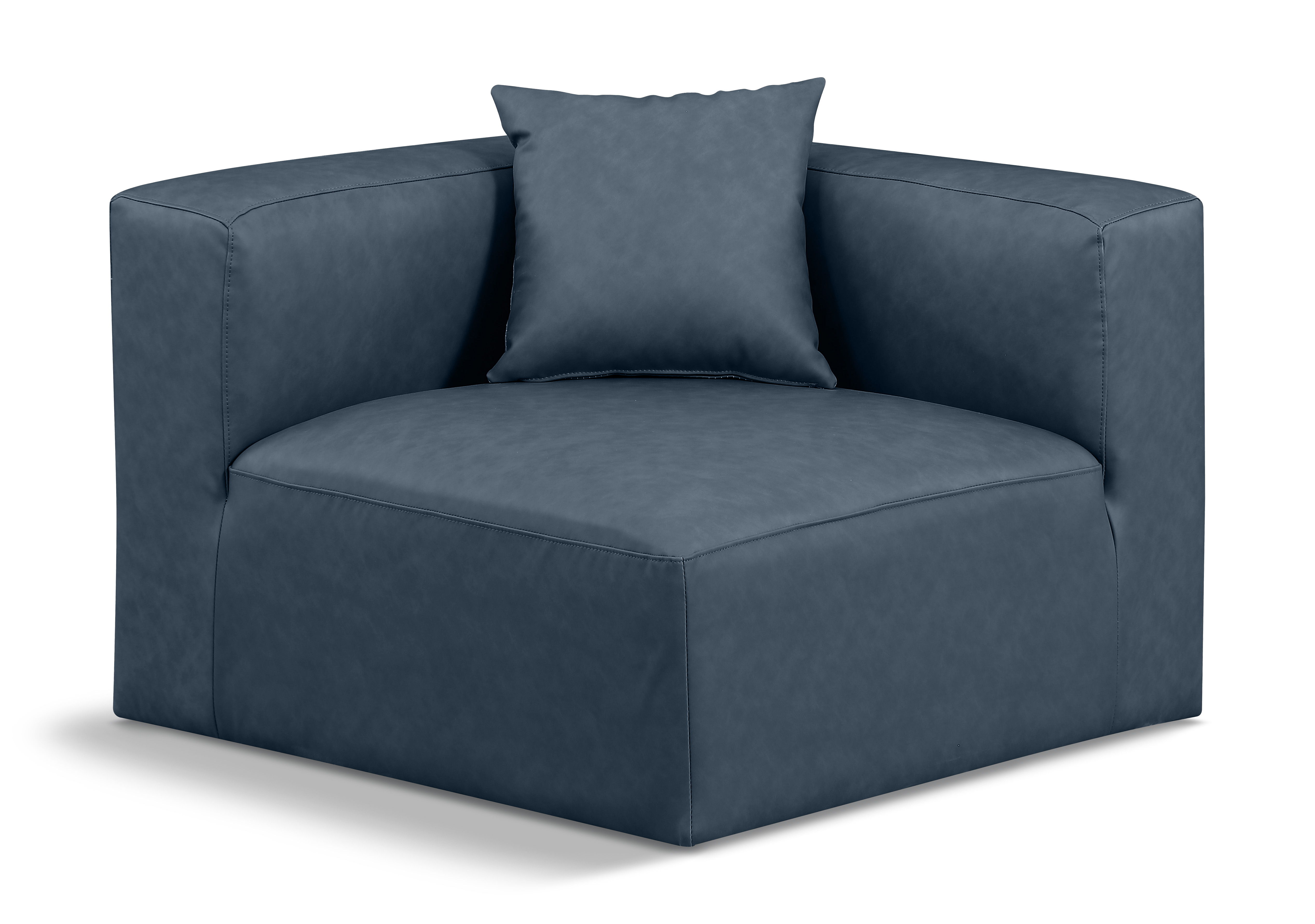 Cube - Corner Chair - Navy Blue